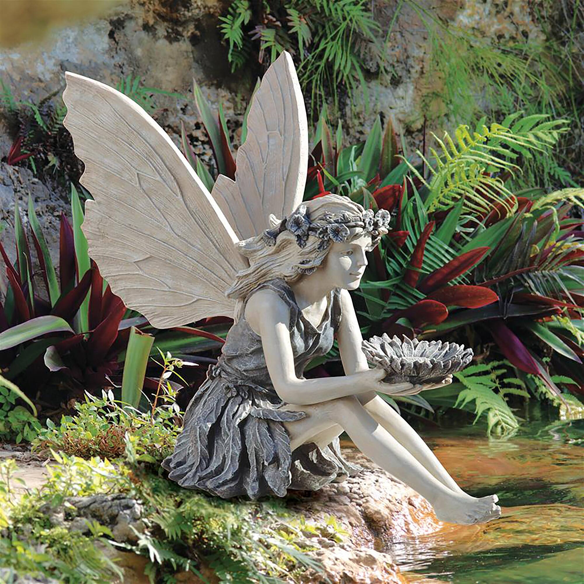 Design Toscano 19.5&#x22; The Sunflower Fairy Statue