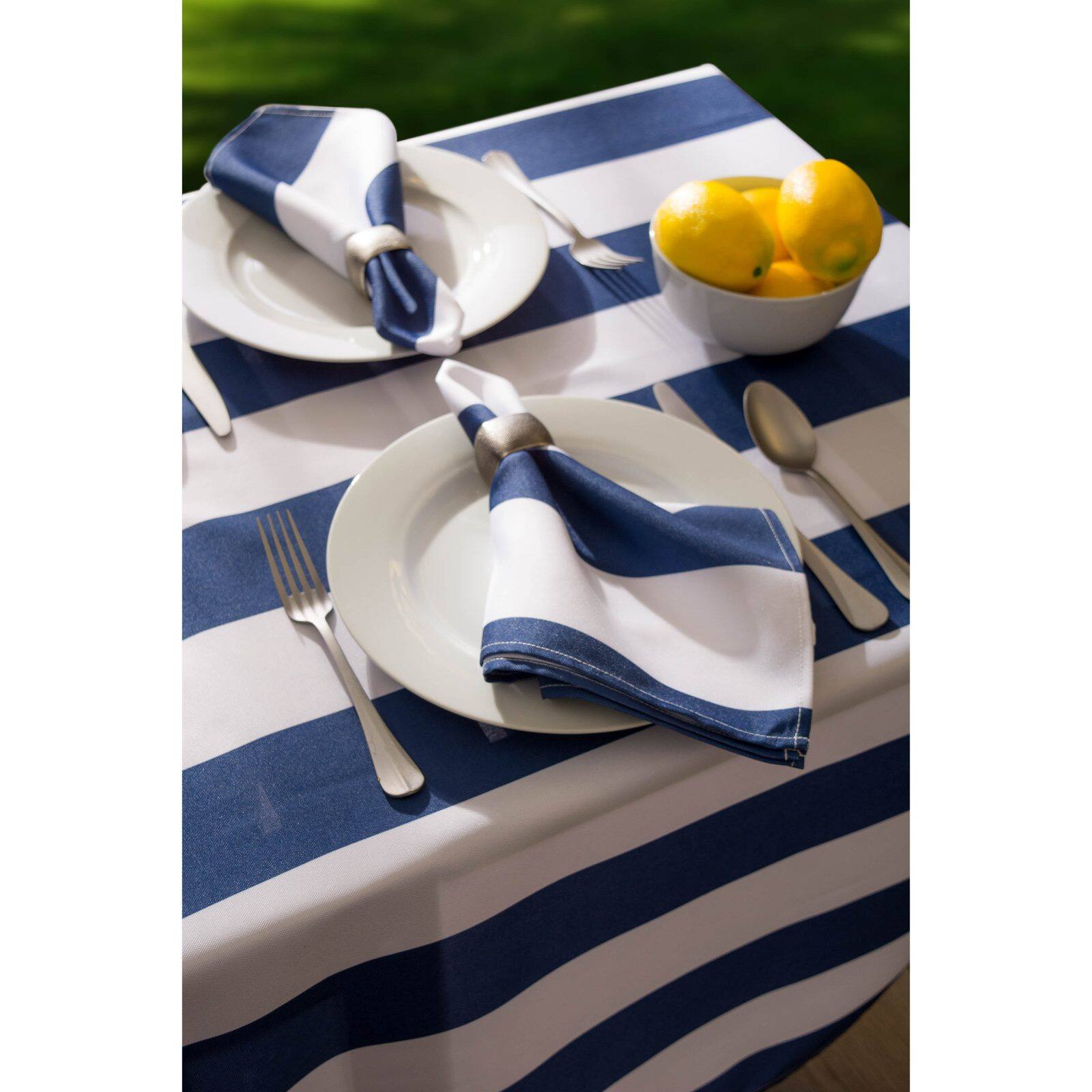 DII&#xAE; Nautical Blue Cabana Striped Outdoor Napkins, 6ct.