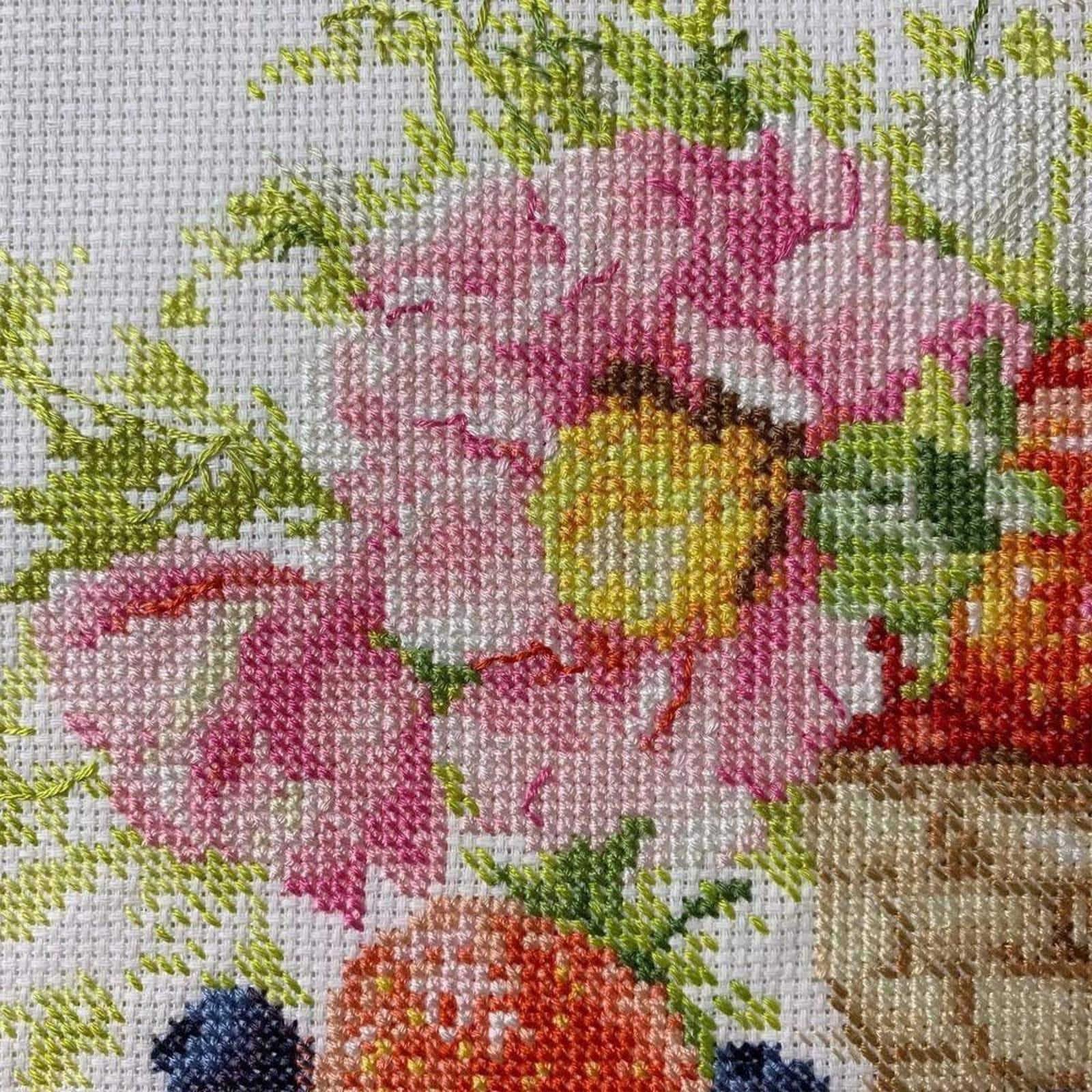 Alisa Strawberries Cross Stitch Kit