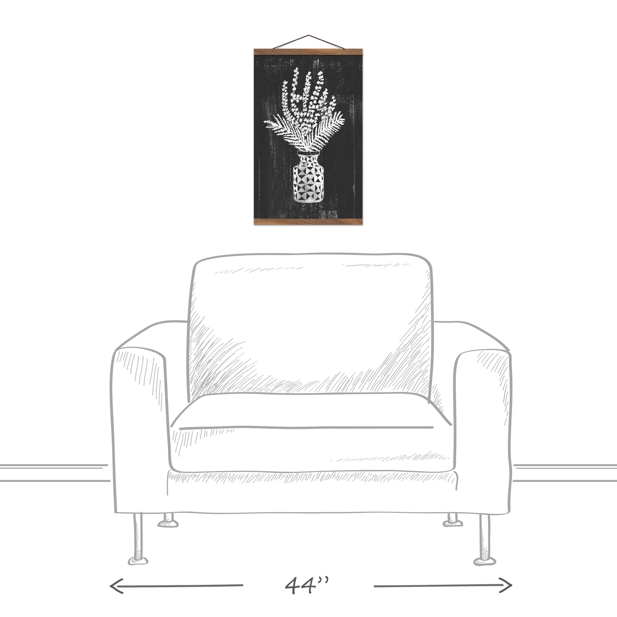 Monochromatic Marigold Teak Hanging Canvas