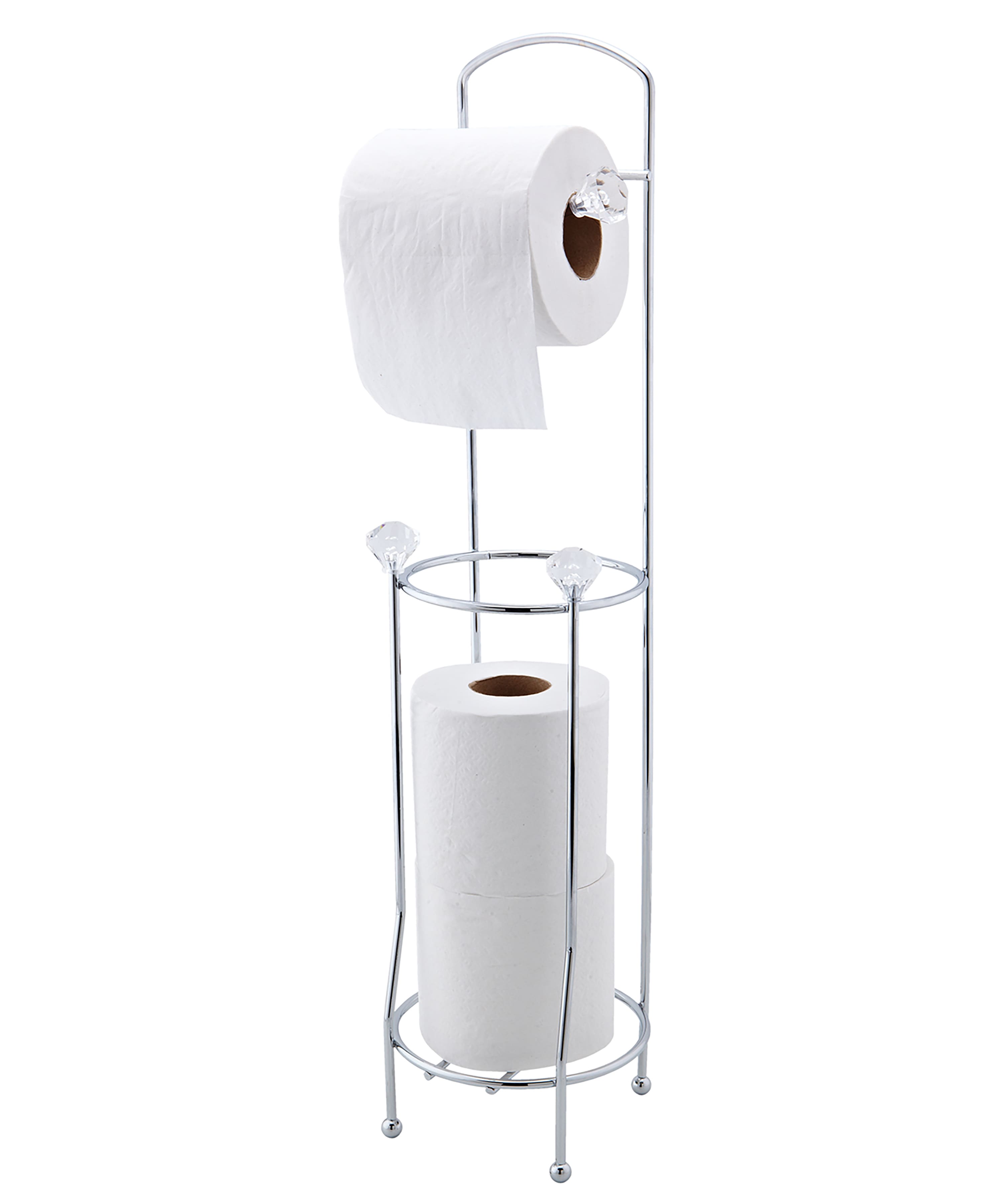 Bath Bliss Crystal Design Toilet Paper Dispenser & Holder