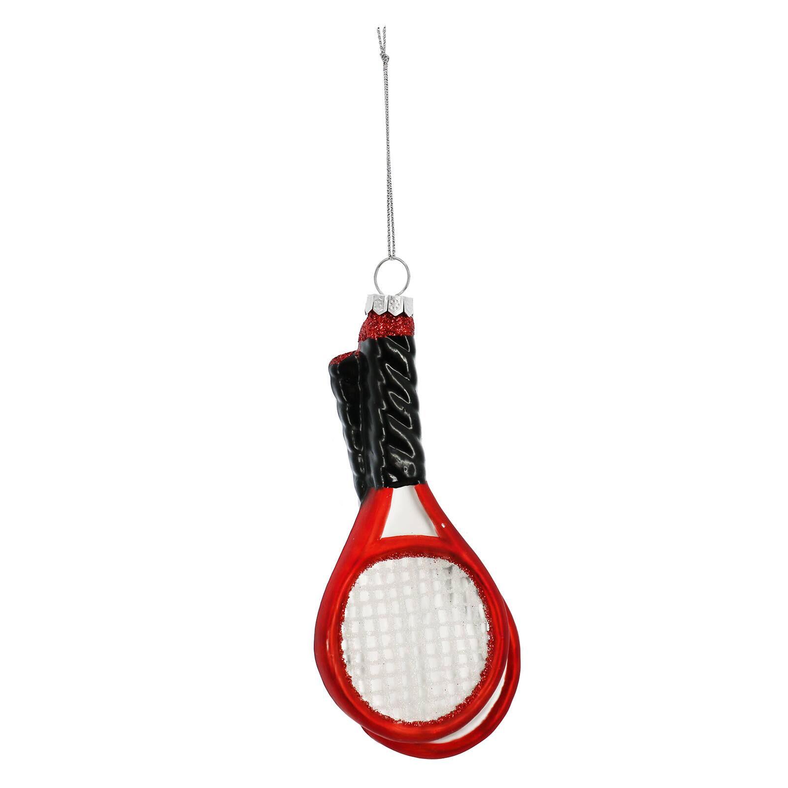 5.5" Tennis Racquets & Ball Glass Ornament by Ashland®