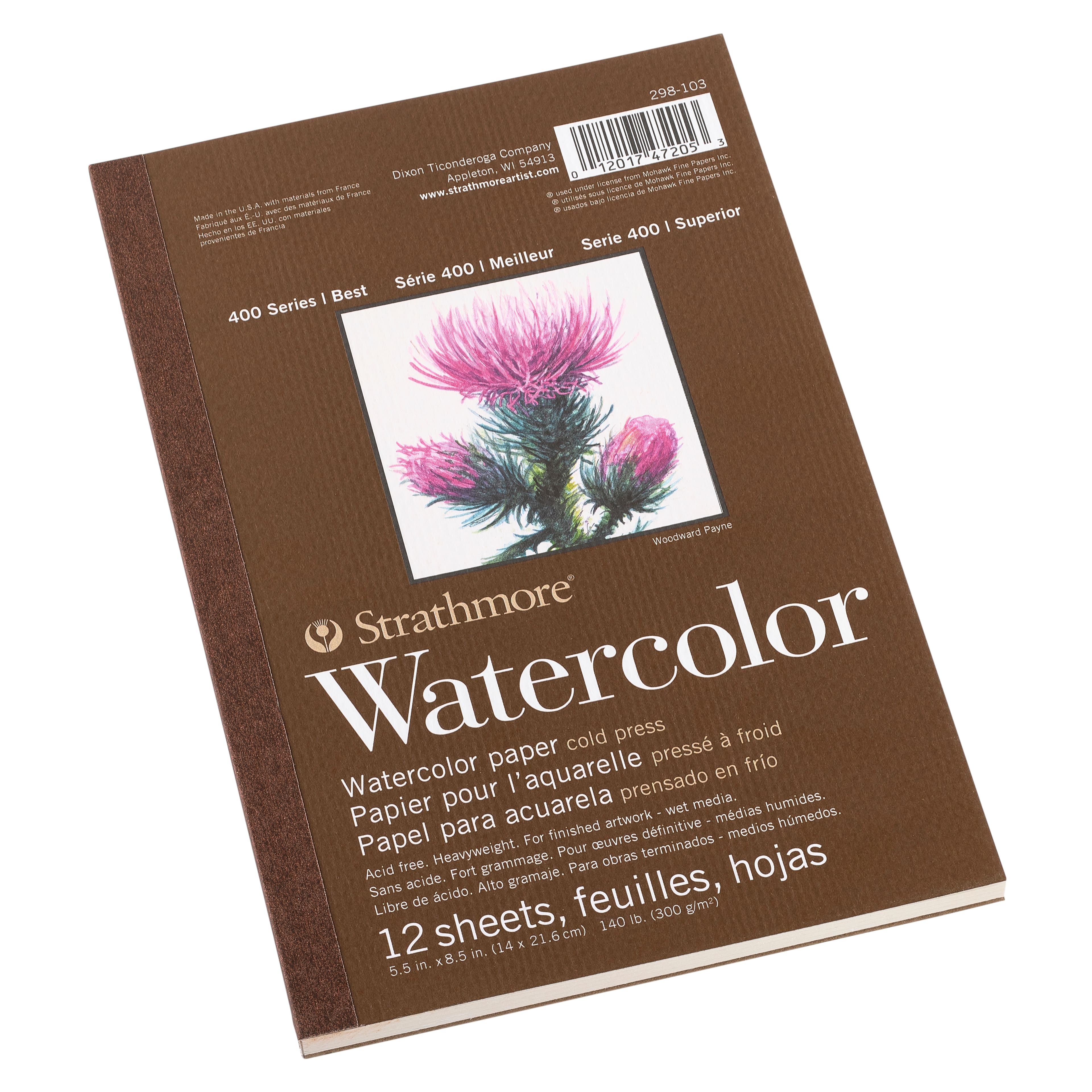 Strathmore 300 Series Watercolor Paper Pad 140lb