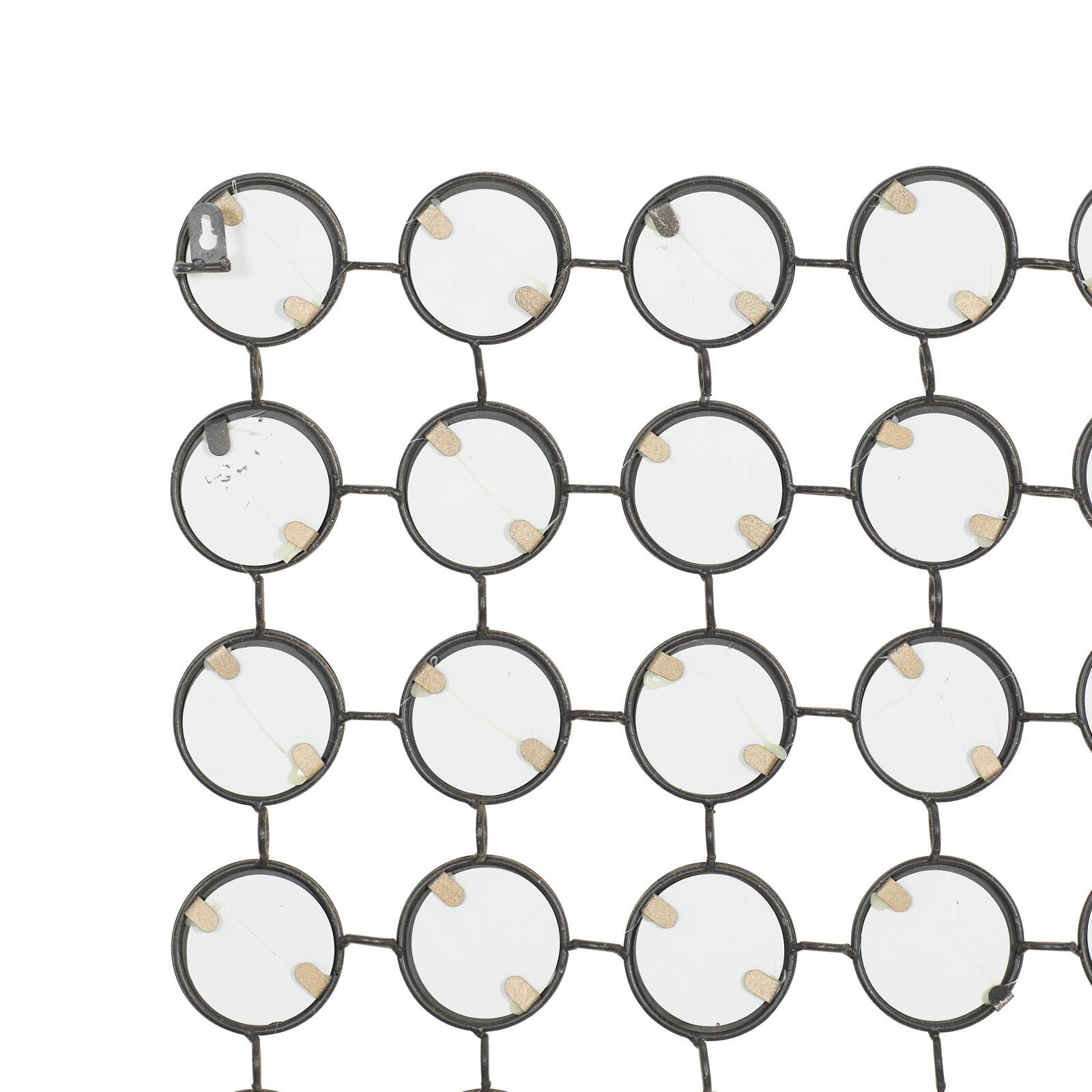 Gold Glam Metal Wall Mirror, 40&#x22; x 40&#x22;