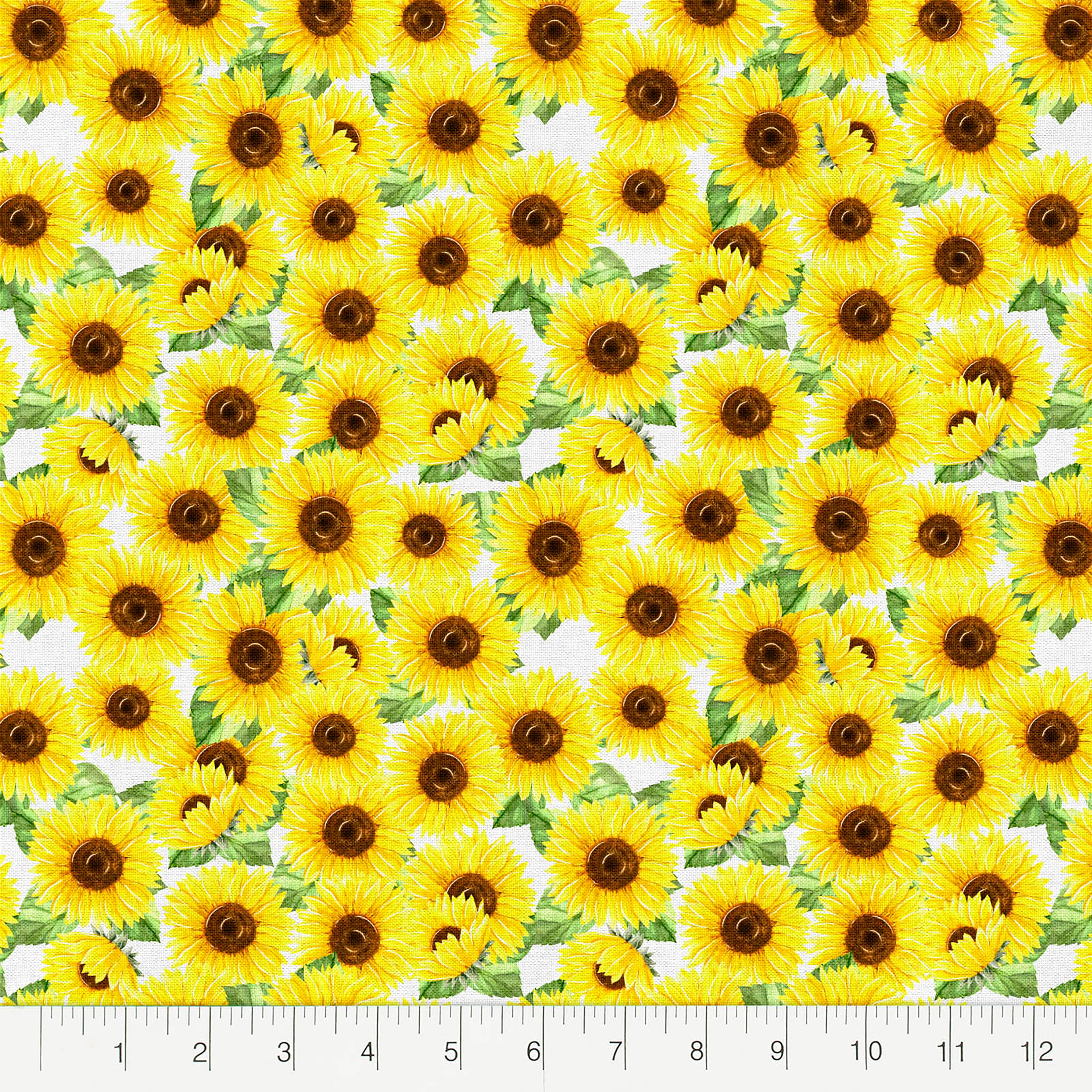 Fabric Editions Sunflower Field Cotton Fabric