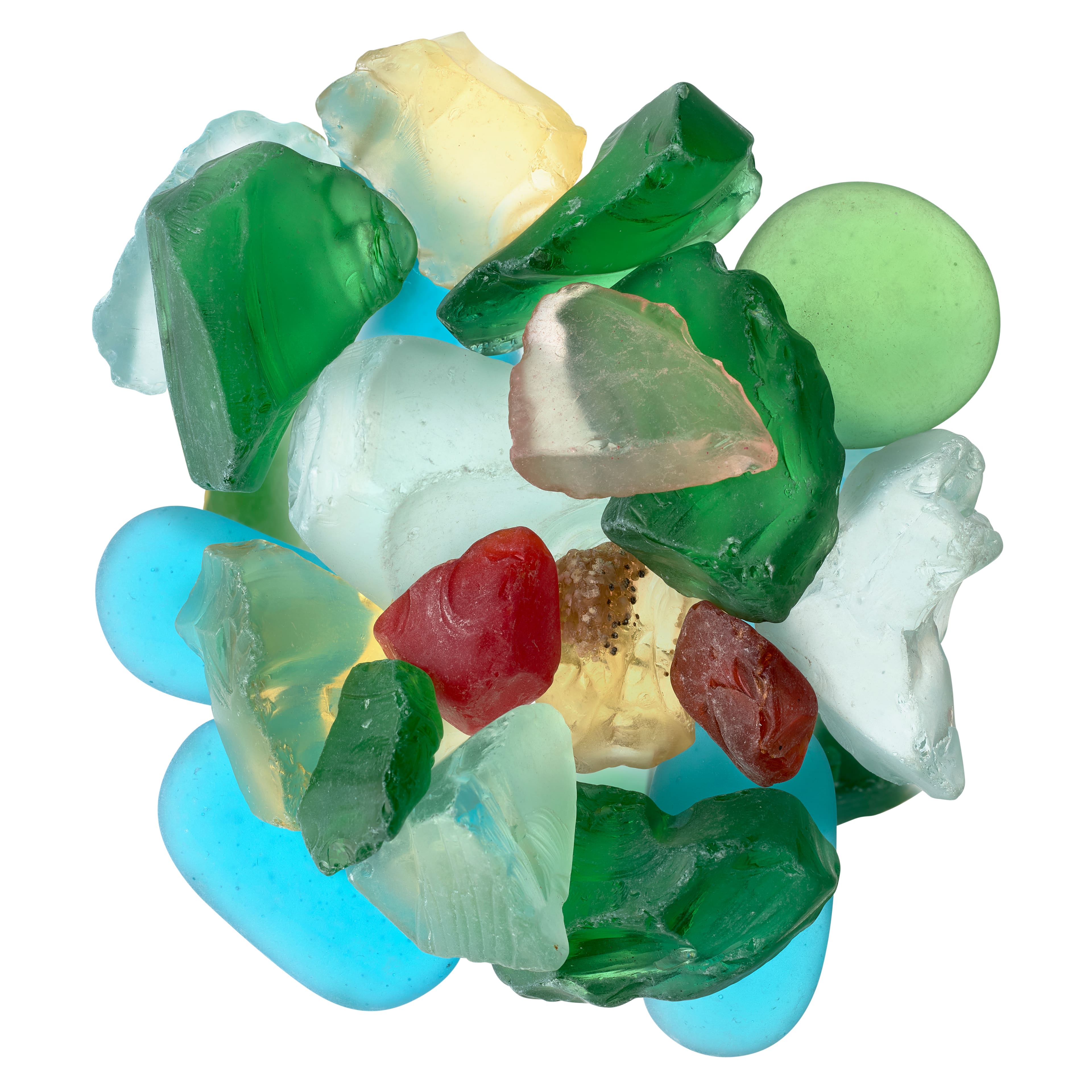 8 Pack: Mixed Aqua Sea Glass Gems By Ashland&#xAE;