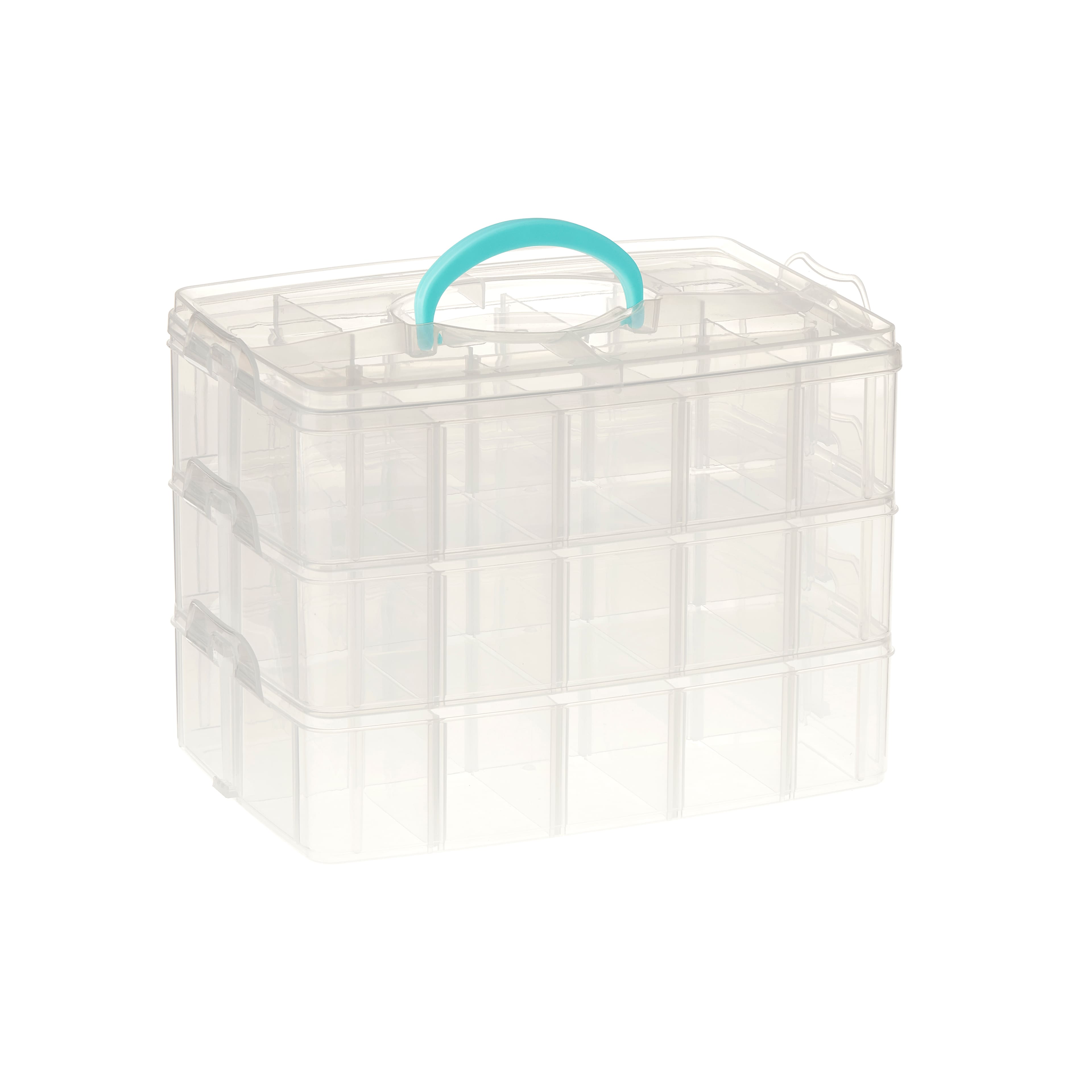 1 X Organizer Jewelry Box Plastic Cases Slots Container Storage Bead Jewelry NEW 