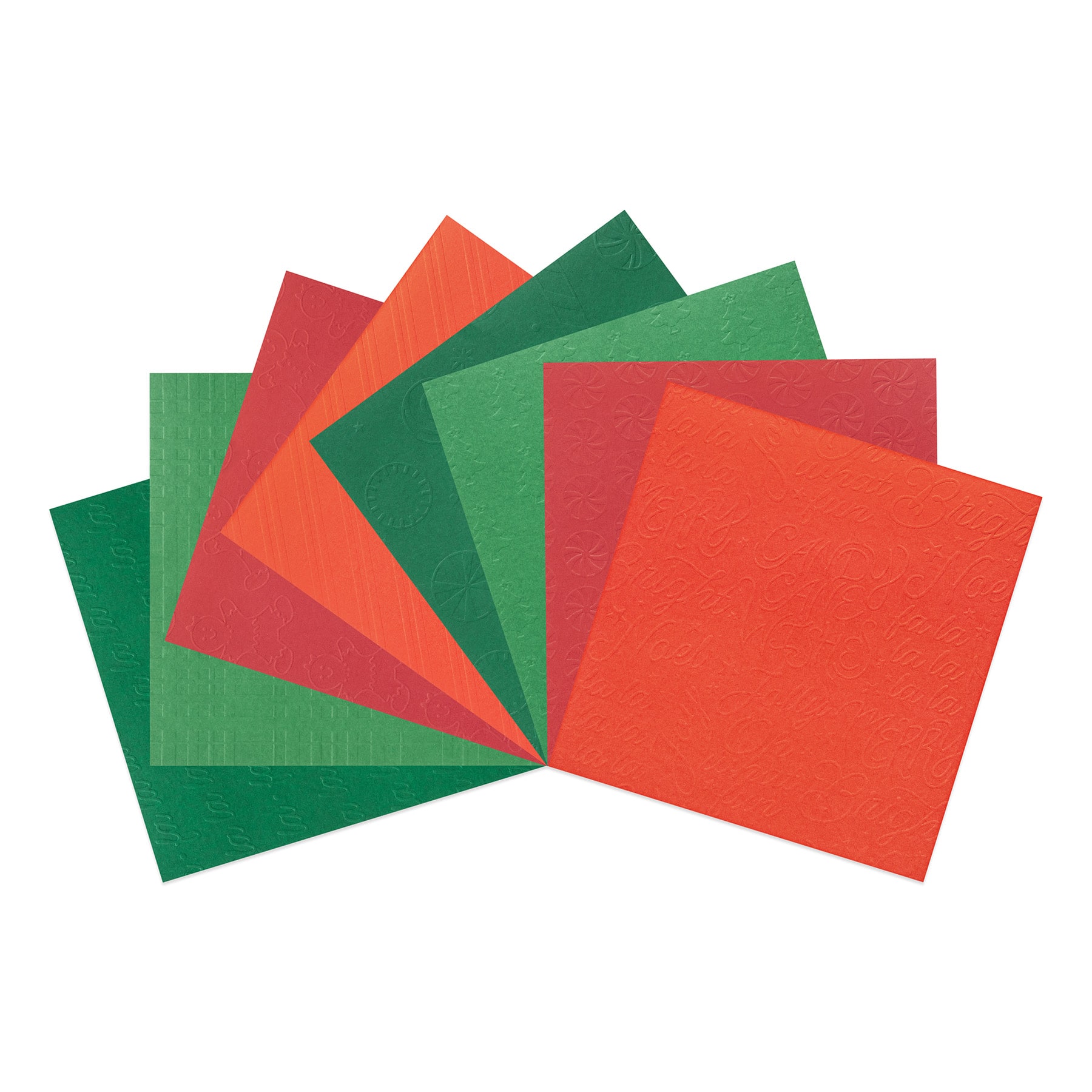 6&#x22; x 6&#x22; Christmas Embossed Paper Pad, 16 Sheets by Recollections&#x2122;