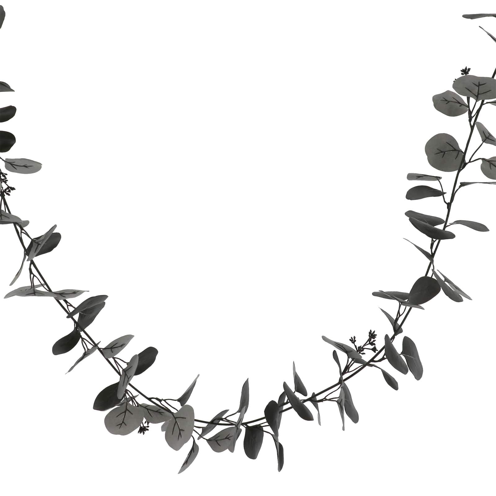 5ft. Black Eucalyptus Coiled Garland by Ashland&#xAE;