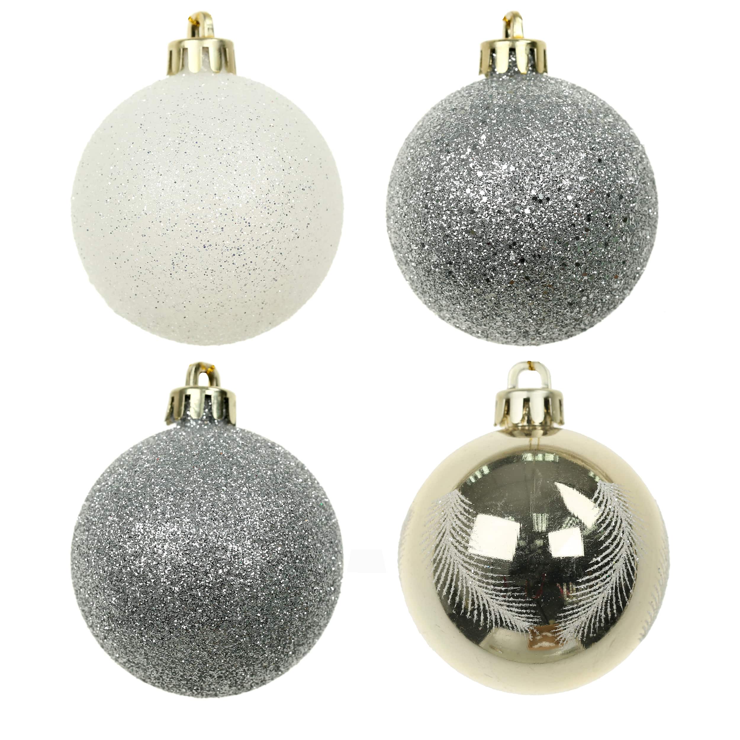 Paquet de 5&#xA0;boules de No&#xEB;l incassables dor&#xE9;es de 57&#xA0;mm d&#x2019;Ashland