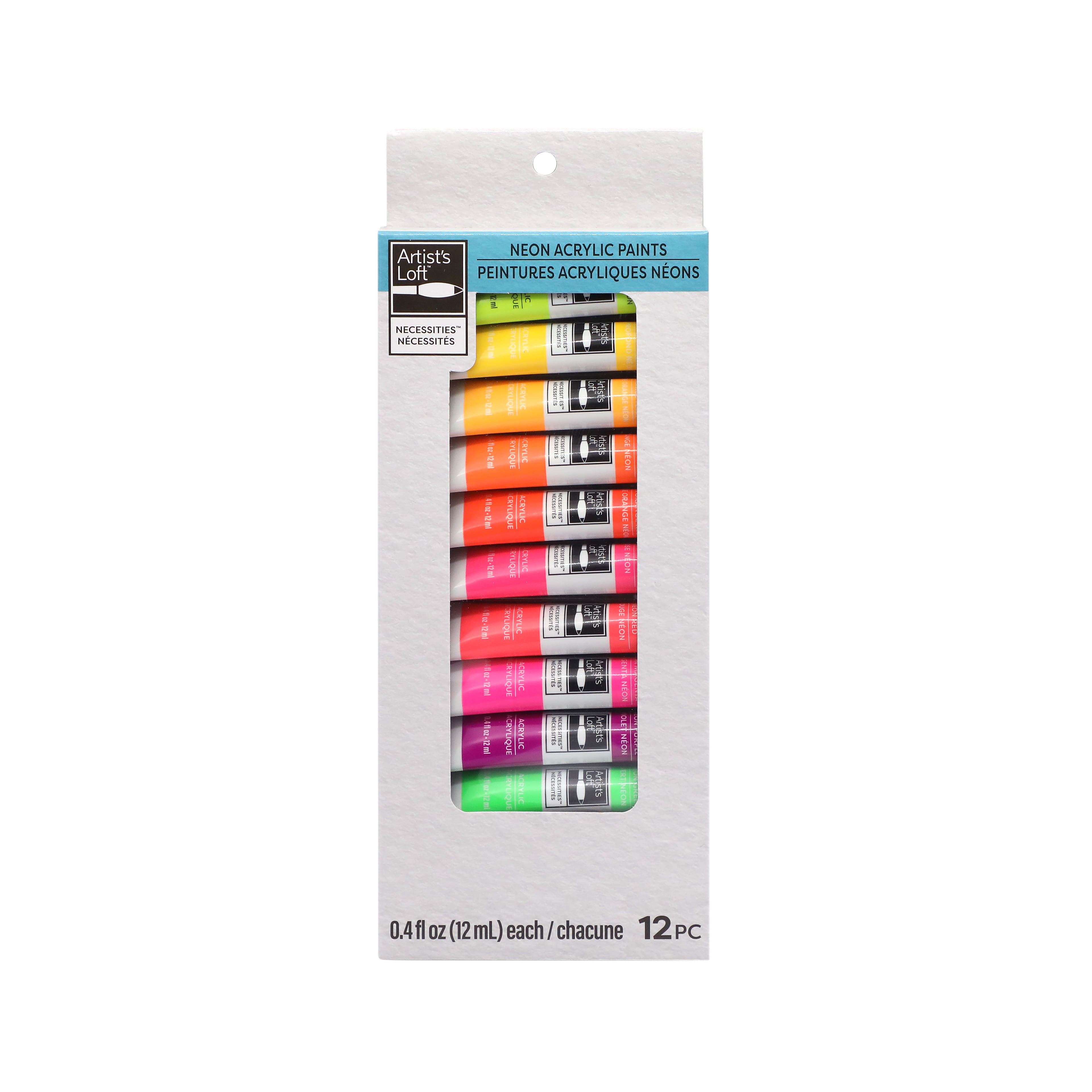 12 Color Neon Acrylic Paint Set by Artist&#x27;s Loft&#x2122; Necessities&#x2122;