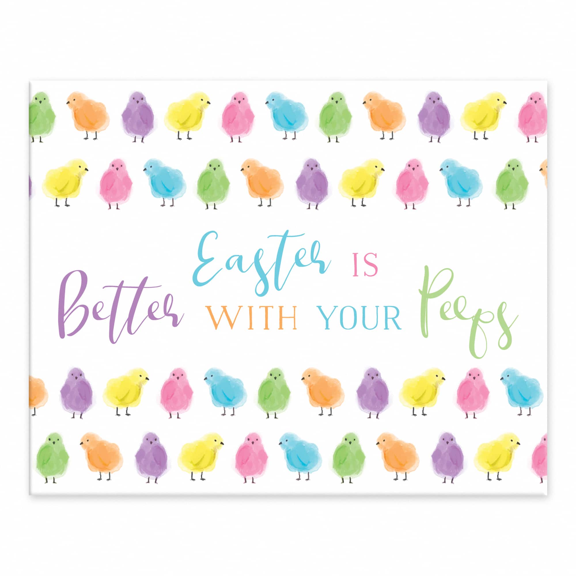 Easter With Peeps 10&#x22; x 8&#x22; Tabletop Canvas