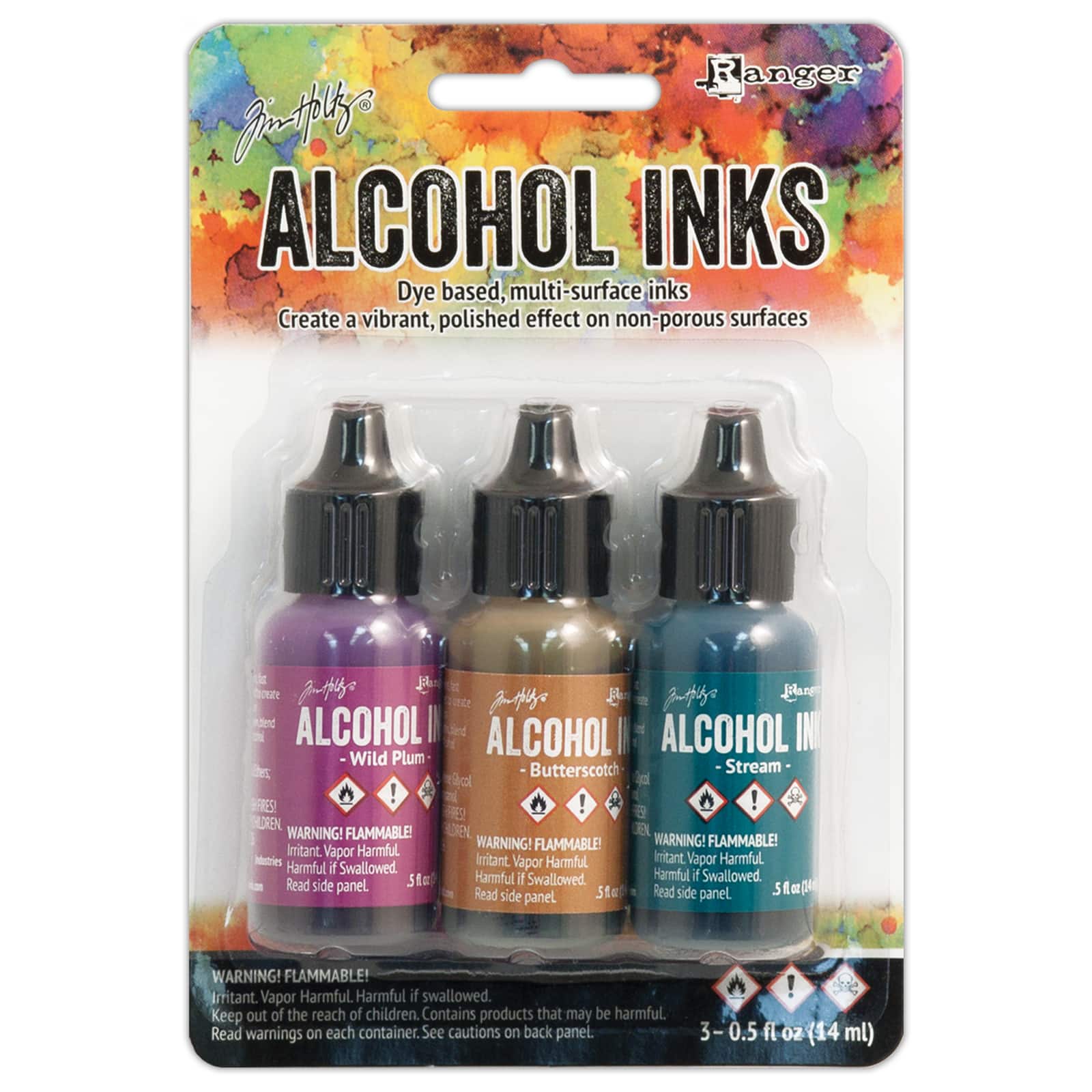 6 Packs: 3 ct. (18 total) Tim Holtz® Alcohol Ink Set, Nature Walk