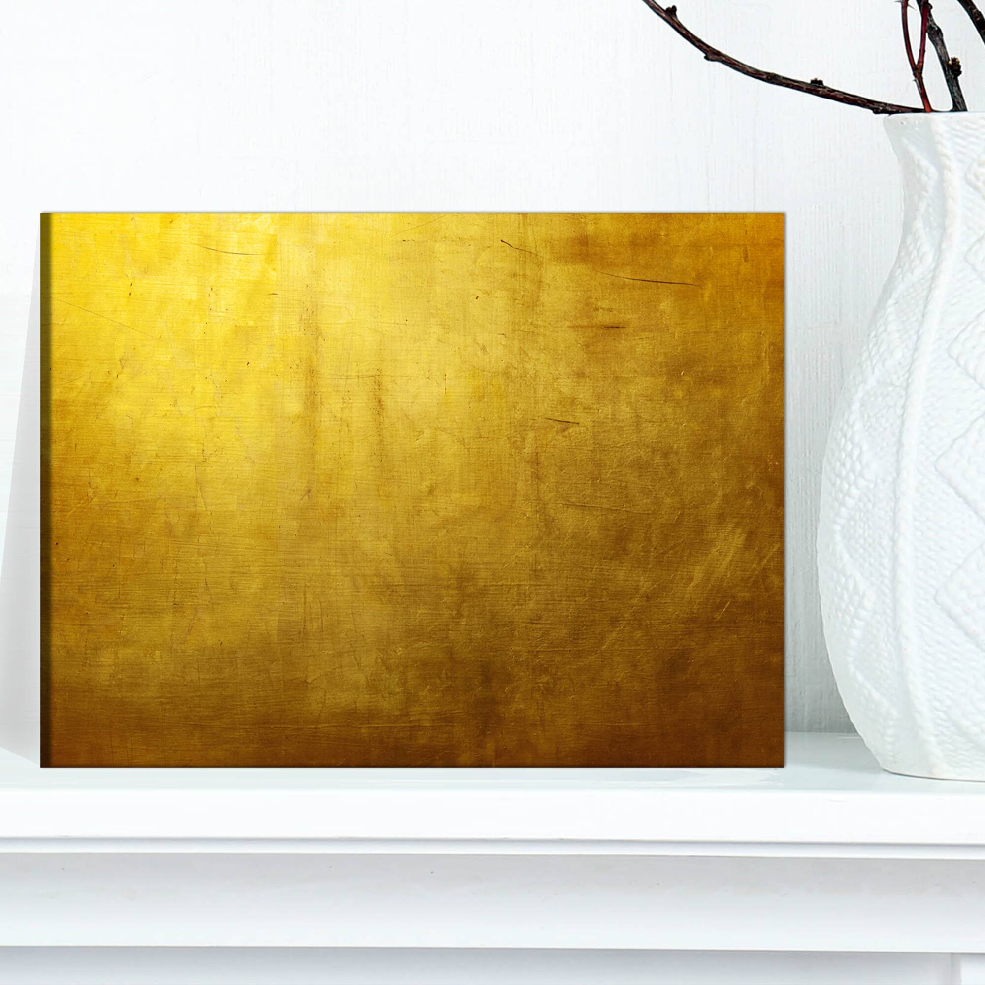 Designart - Gold Texture - Abstract Canvas art print
