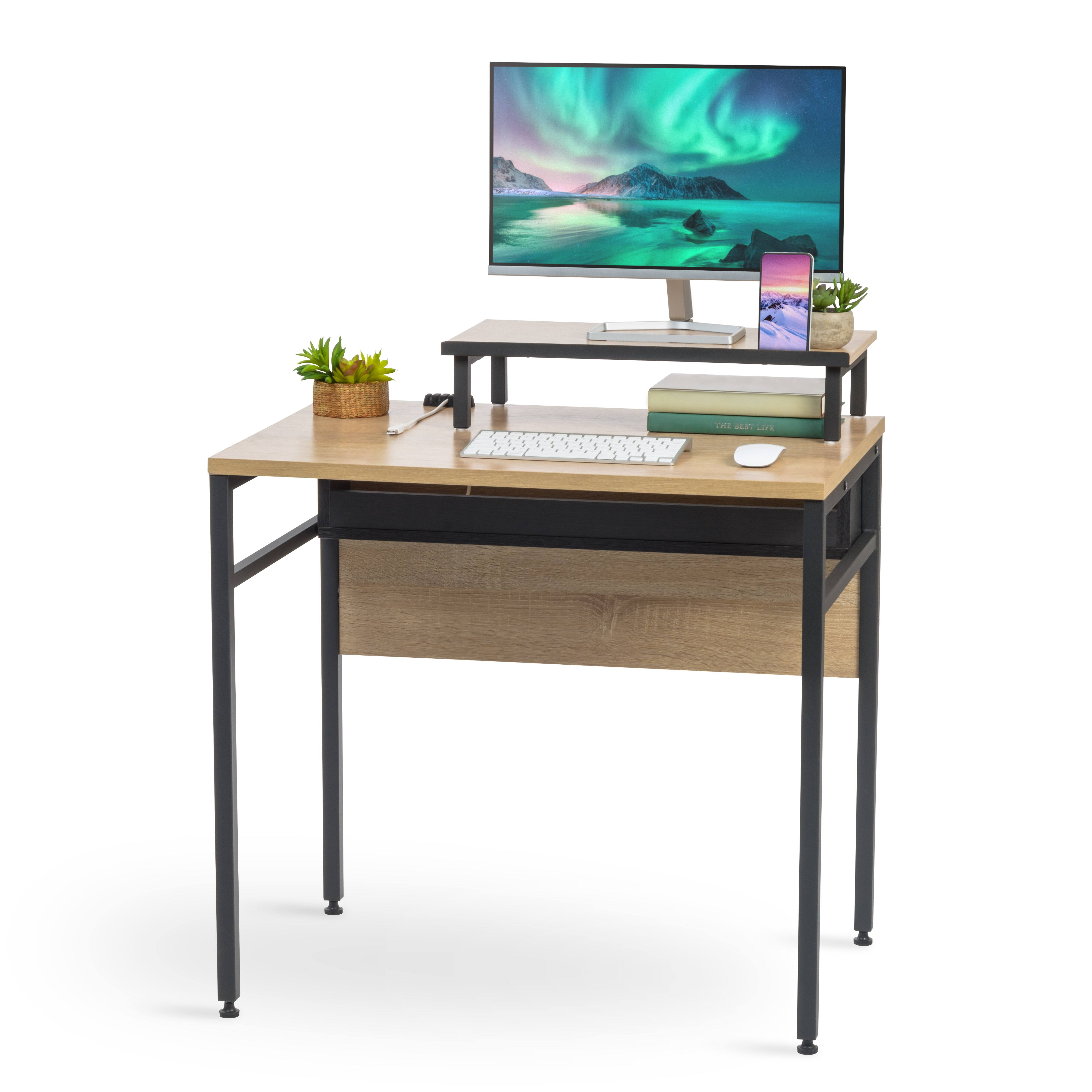 Iris&#xAE; Rustic Brown Computer Desk