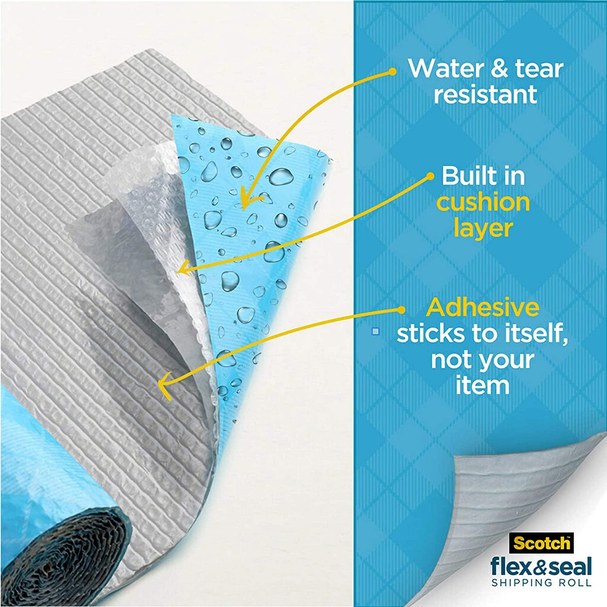 Scotch Flex &#x26; Seal Shipping Roll, 15&#x22; x 10ft.