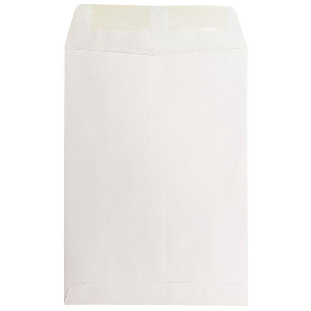 JAM Paper 7.5&#x22; x 10.5&#x22; White Open End Catalog Commercial Envelopes