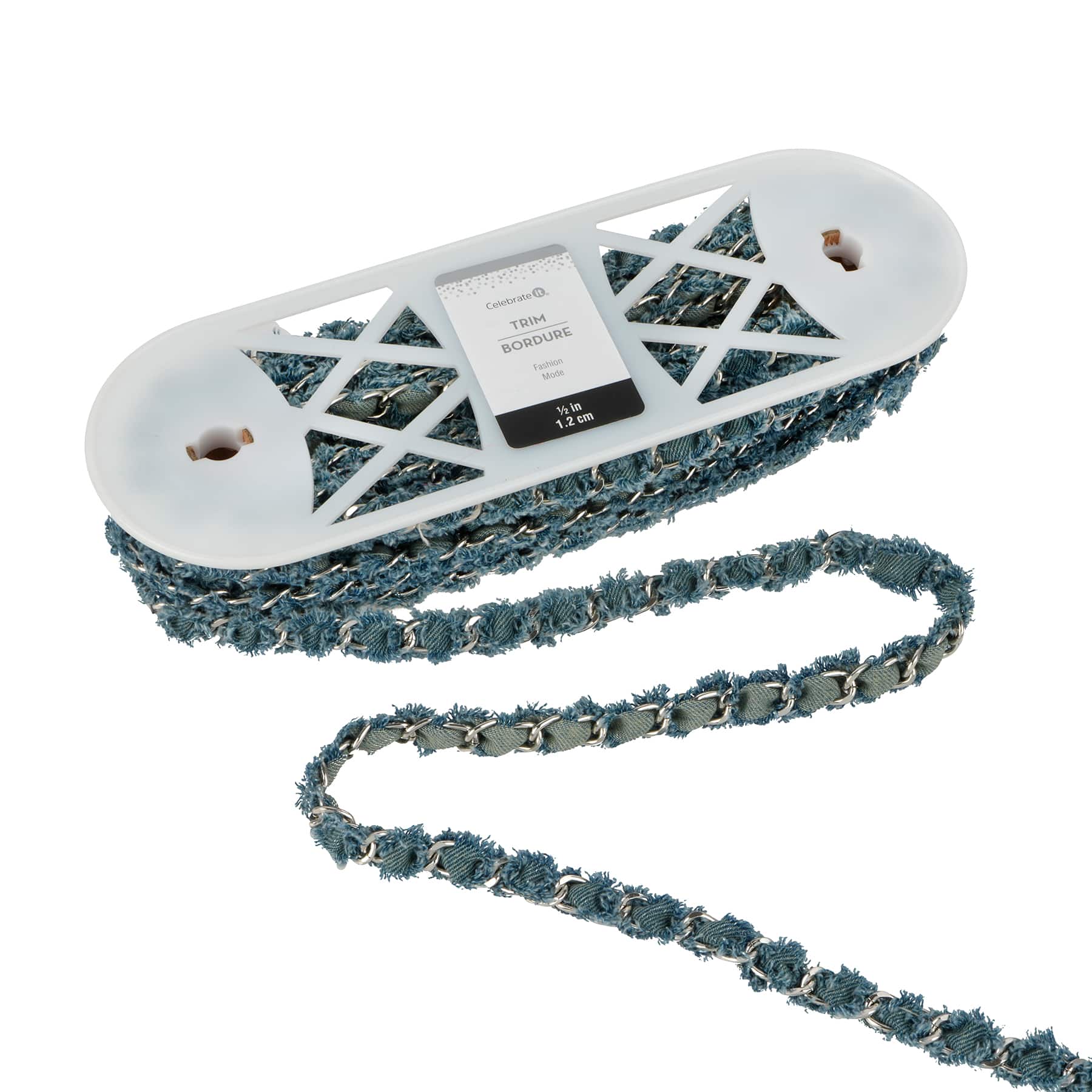 1/2&#x22; Chain Denim Belting Trim by Celebrate It&#xAE; Fashion Mode