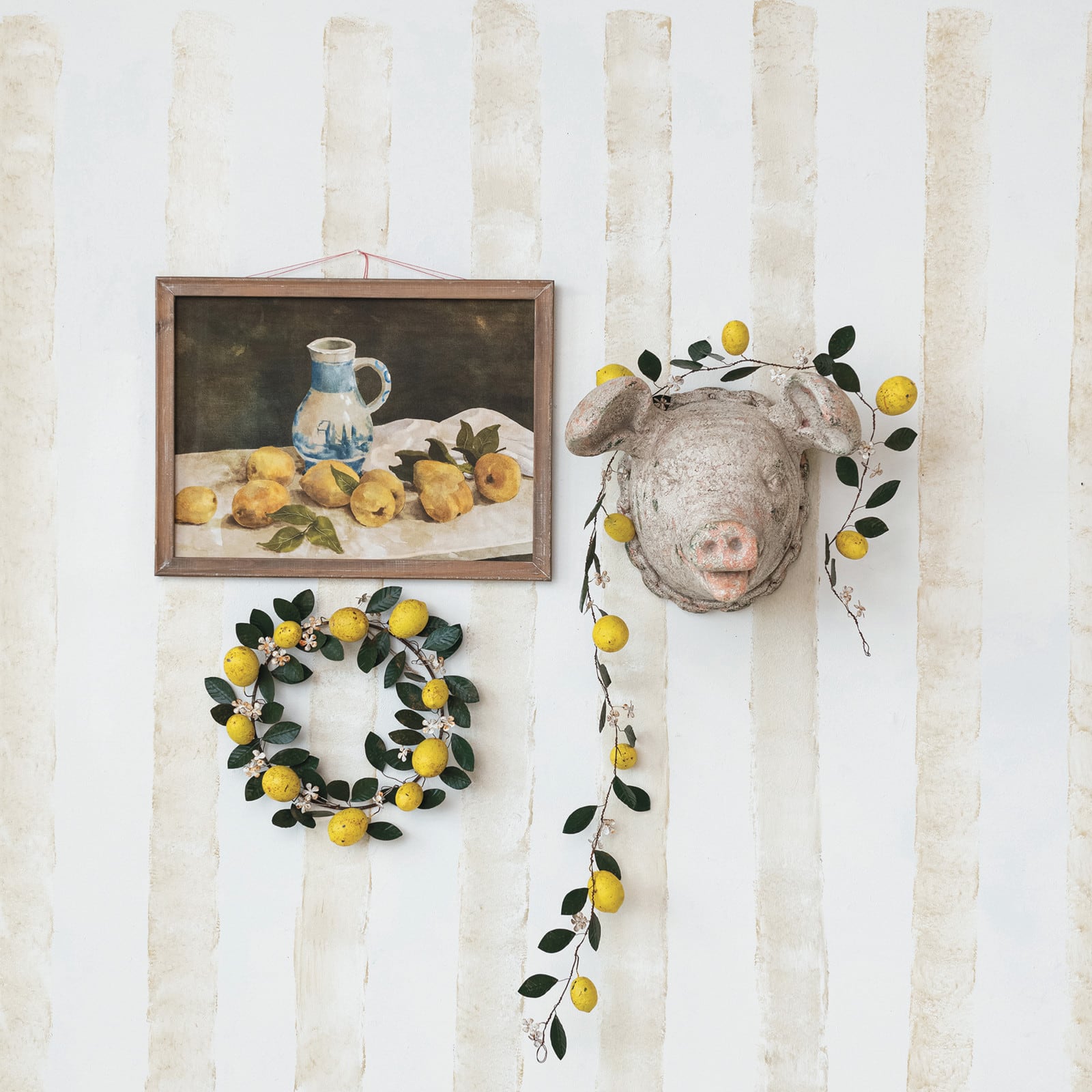 Hello Honey® 23.5" x 17.75" Citrus Charm Framed Wall Art