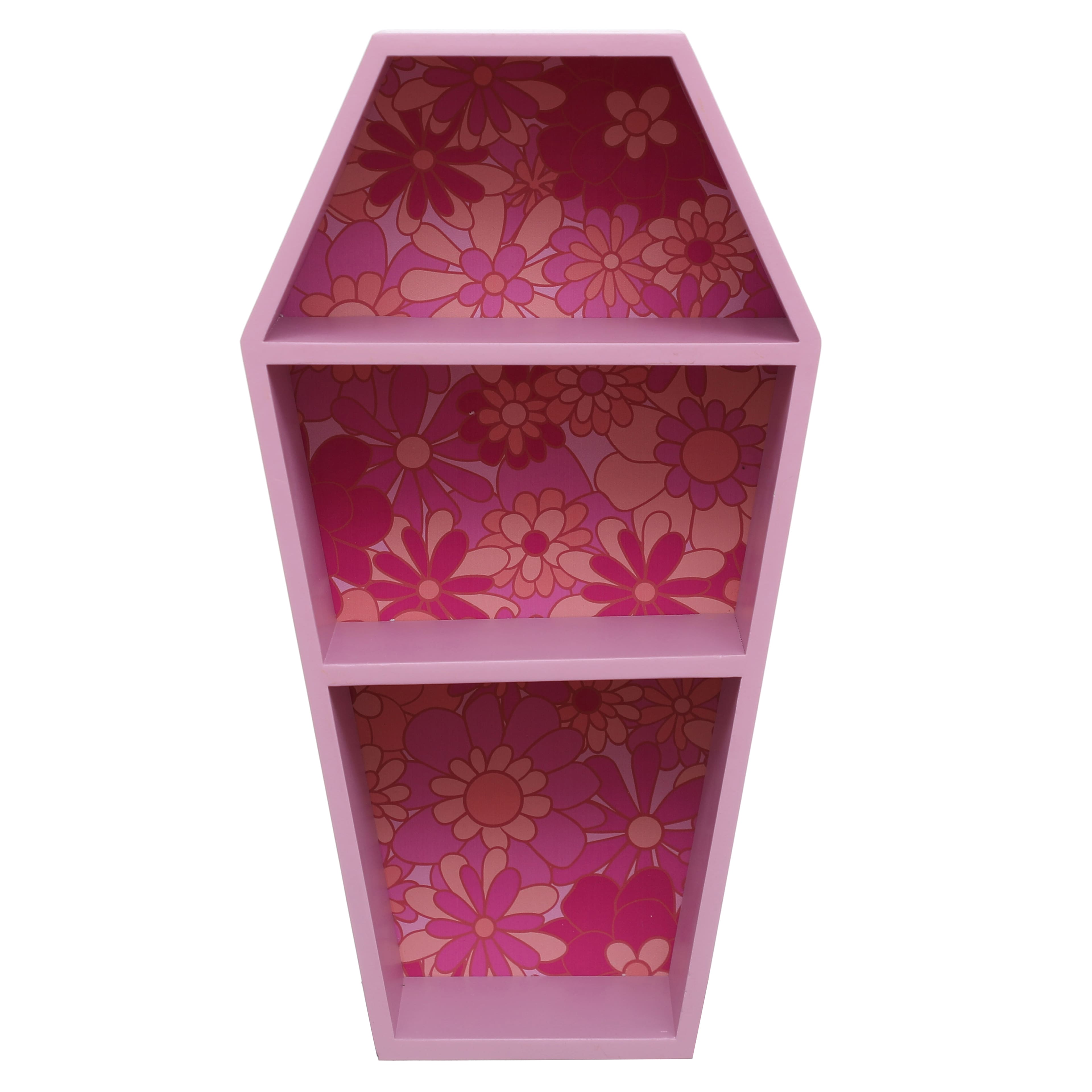 16&#x22; Pink Floral Coffin Shelves by Ashland&#xAE;