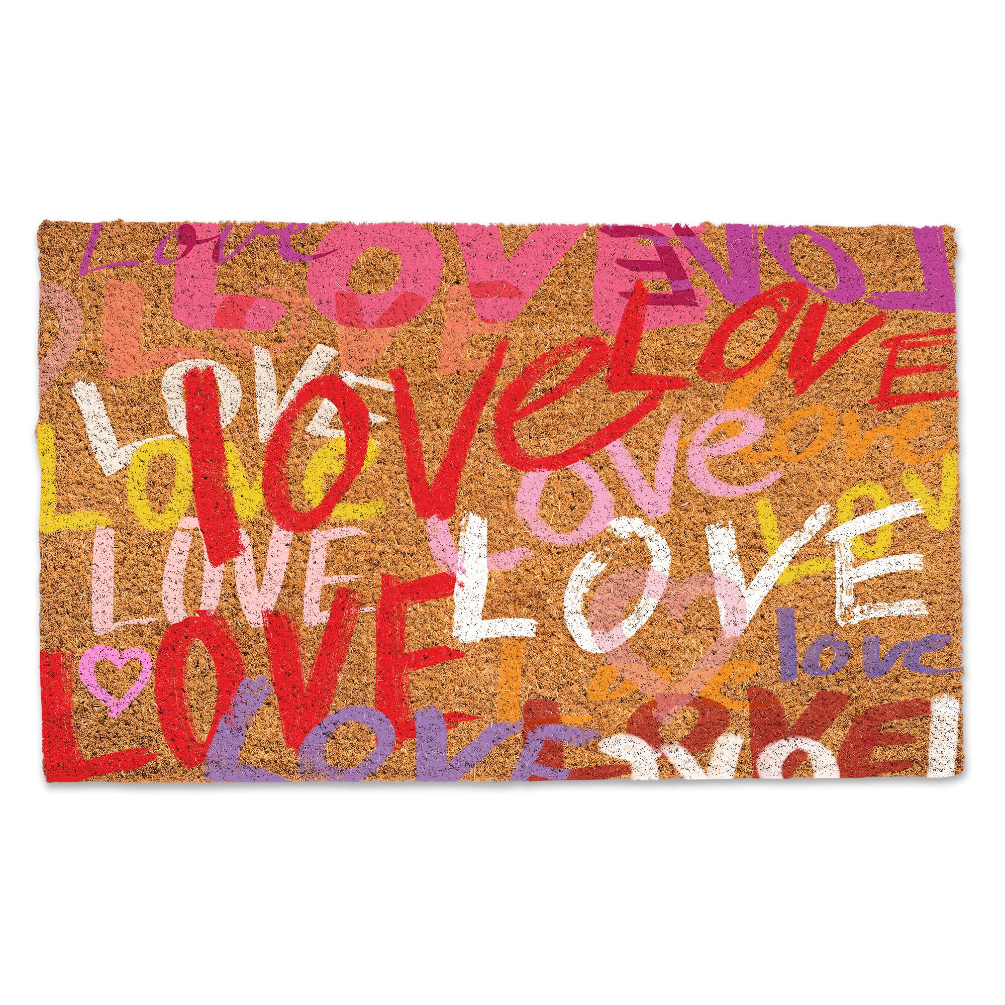 Love Typography Doormat
