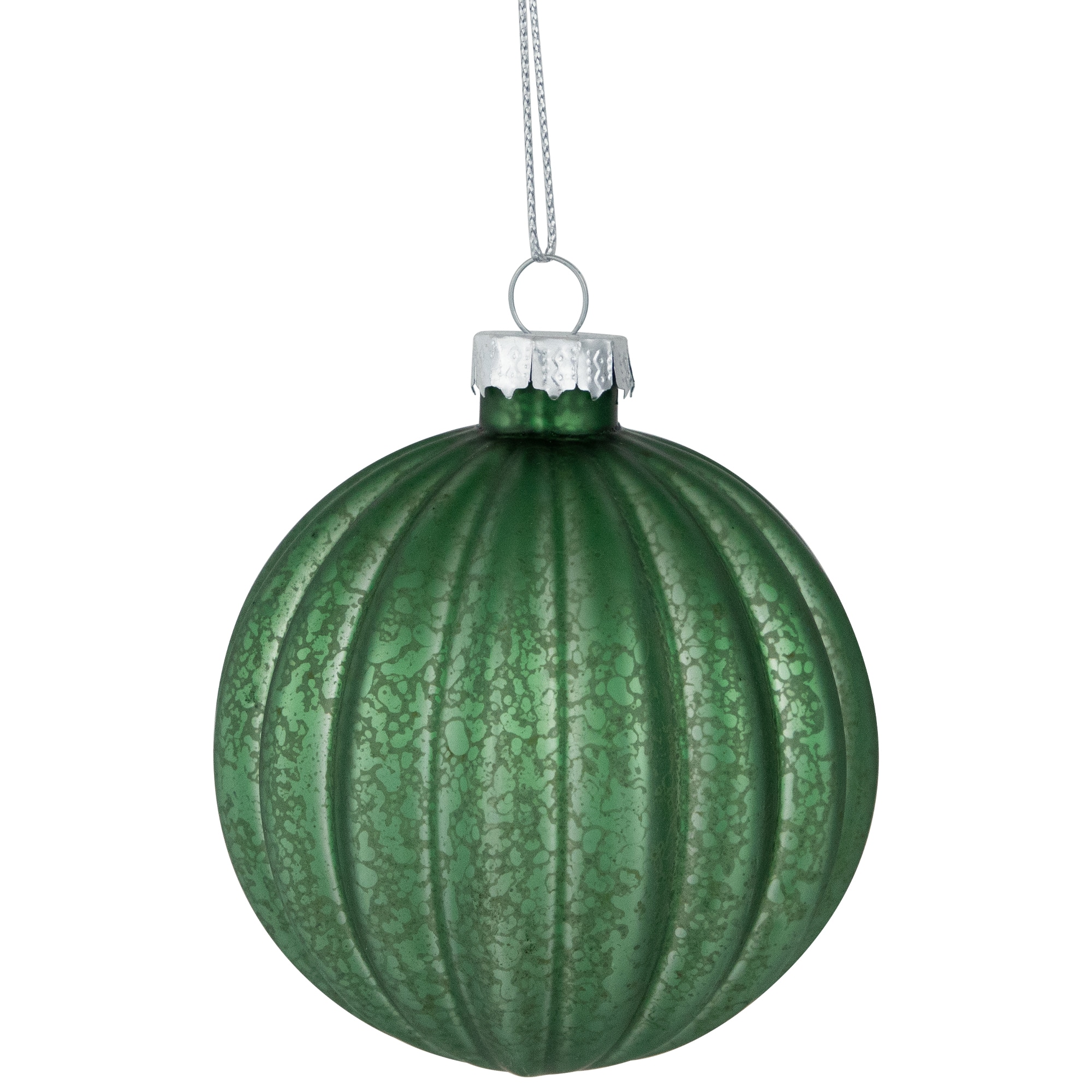 3-Finish Glass Christmas Ball and Onion Ornaments - 3&#x22; (80mm) - Forest Green - 9ct