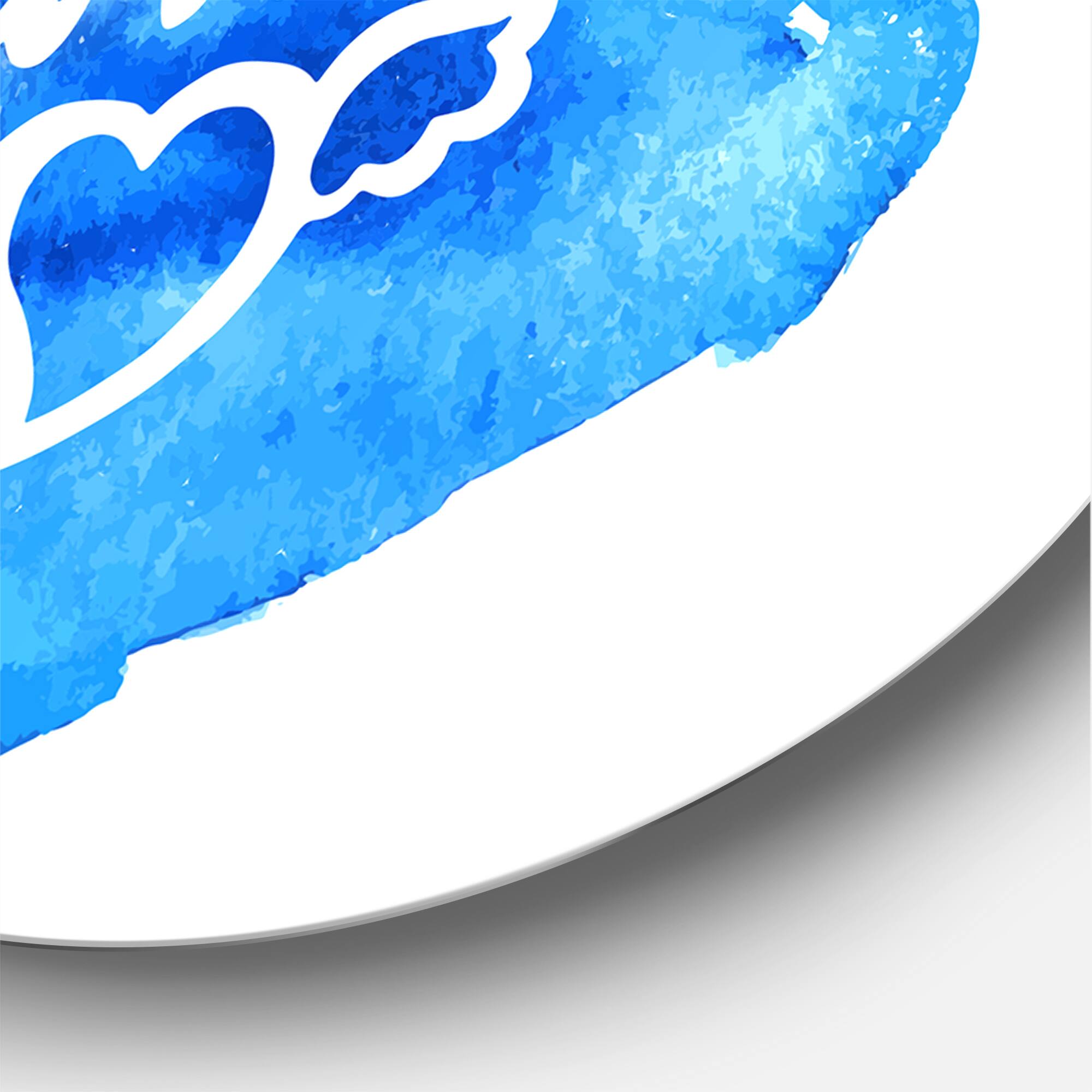Designart - Follow Your Dreams I - Modern Metal Circle Wall Art