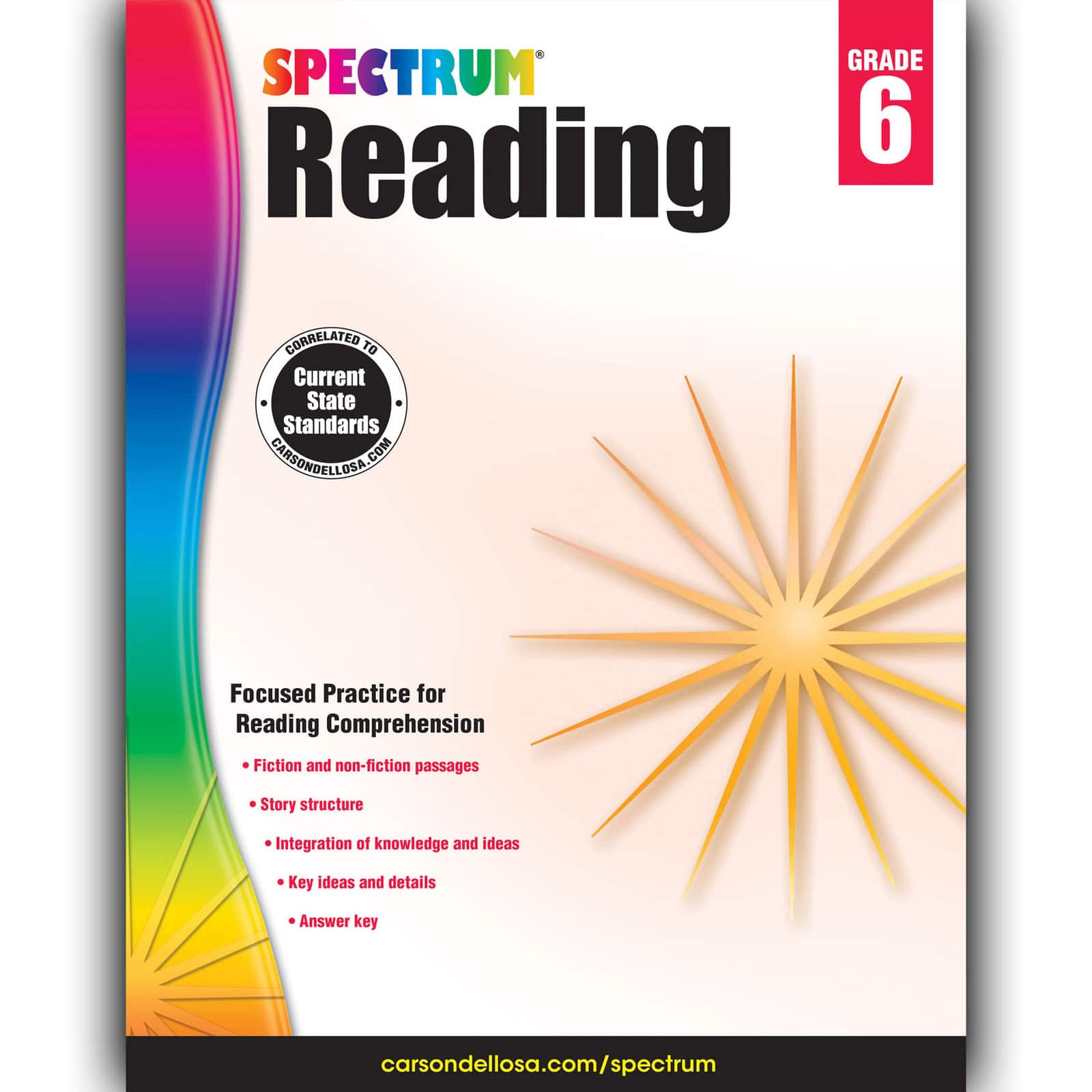 Spectrum&#xAE; Paperback Reading Workbook, Grade 6