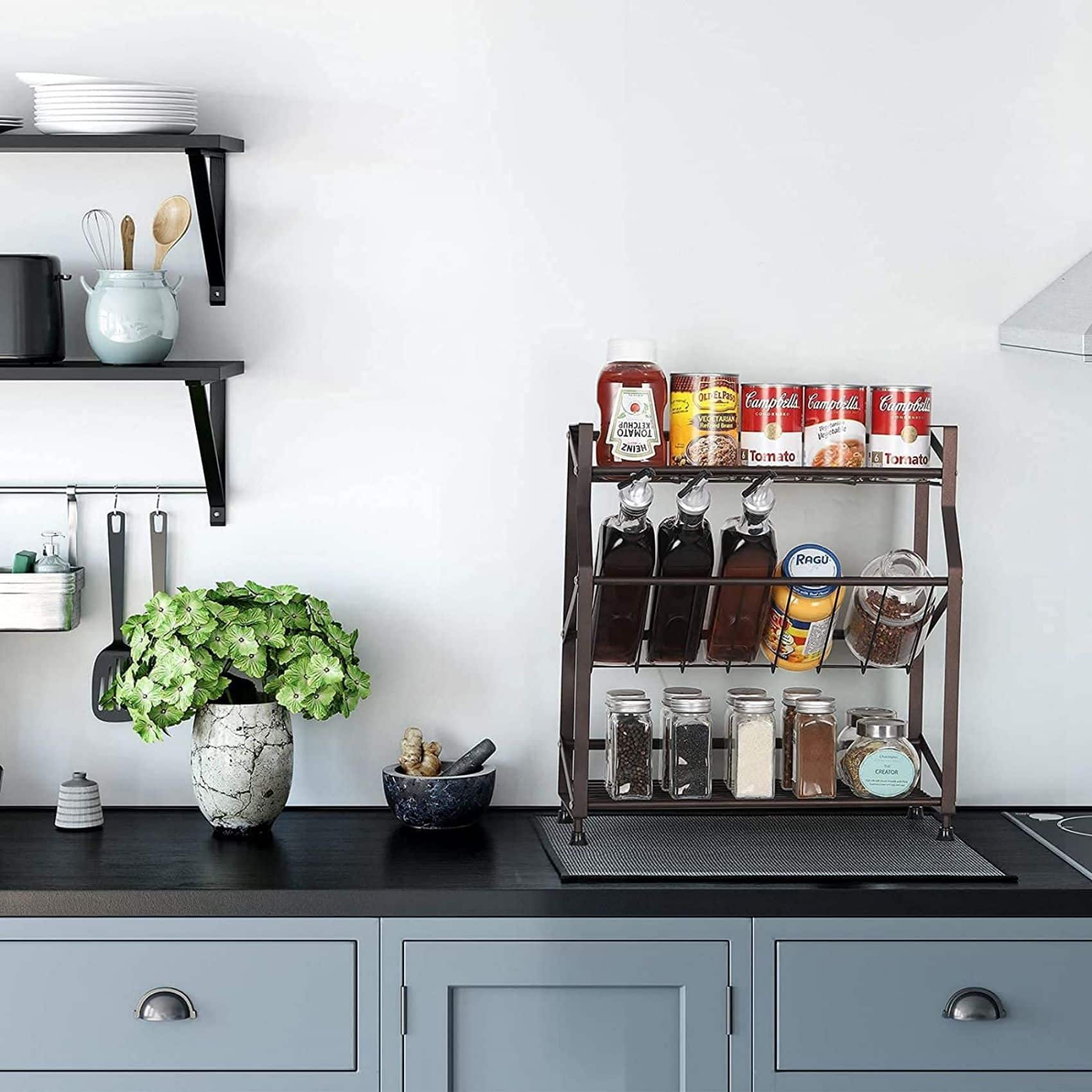 NEX™ 3-Tier Freestanding Metal Spice Rack Organizer