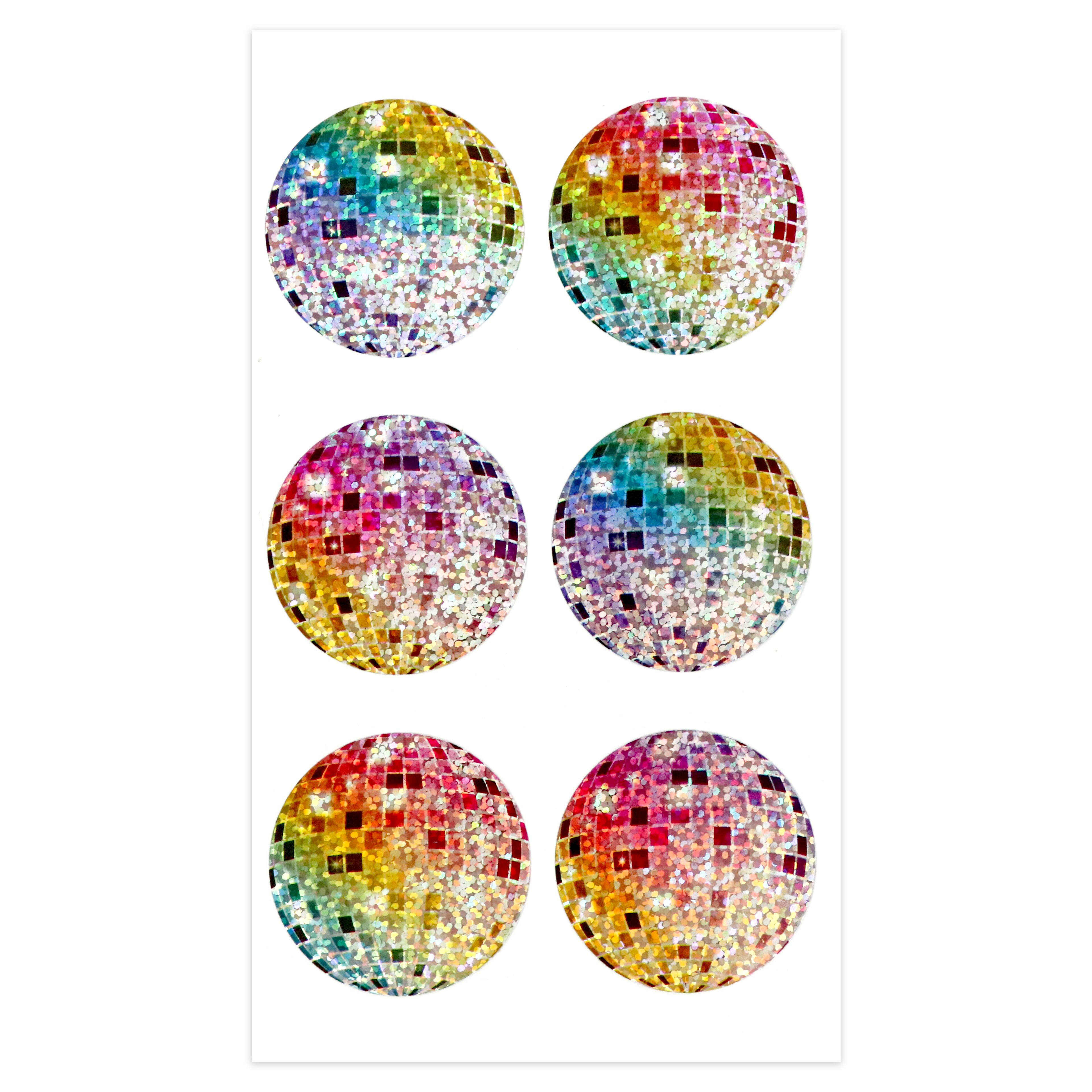 Holographic Pastel Discoball Stickers by Recollections™