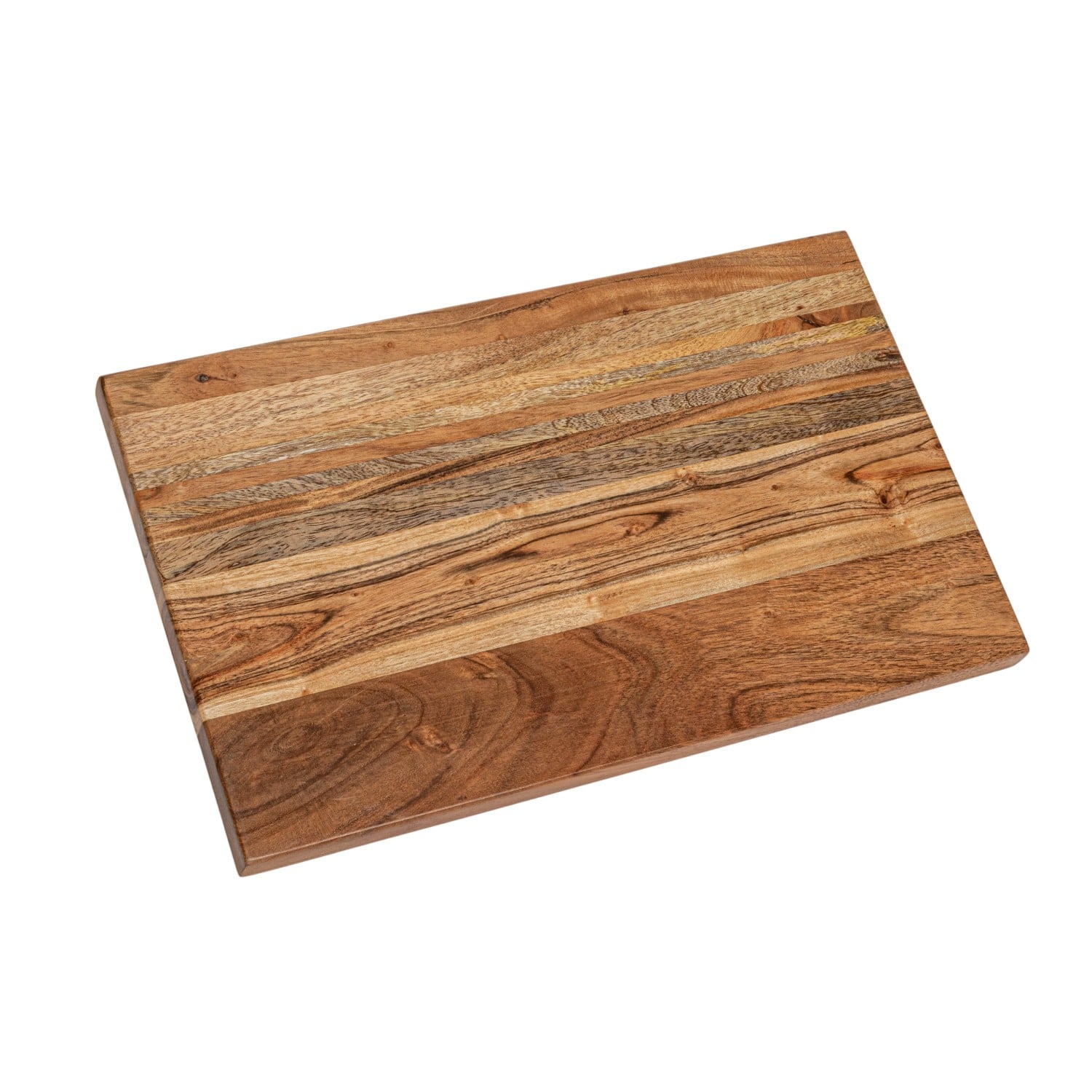 16&#x22; Natural Acacia &#x26; Mango Wood Rectangular Cheese &#x26; Cutting Board