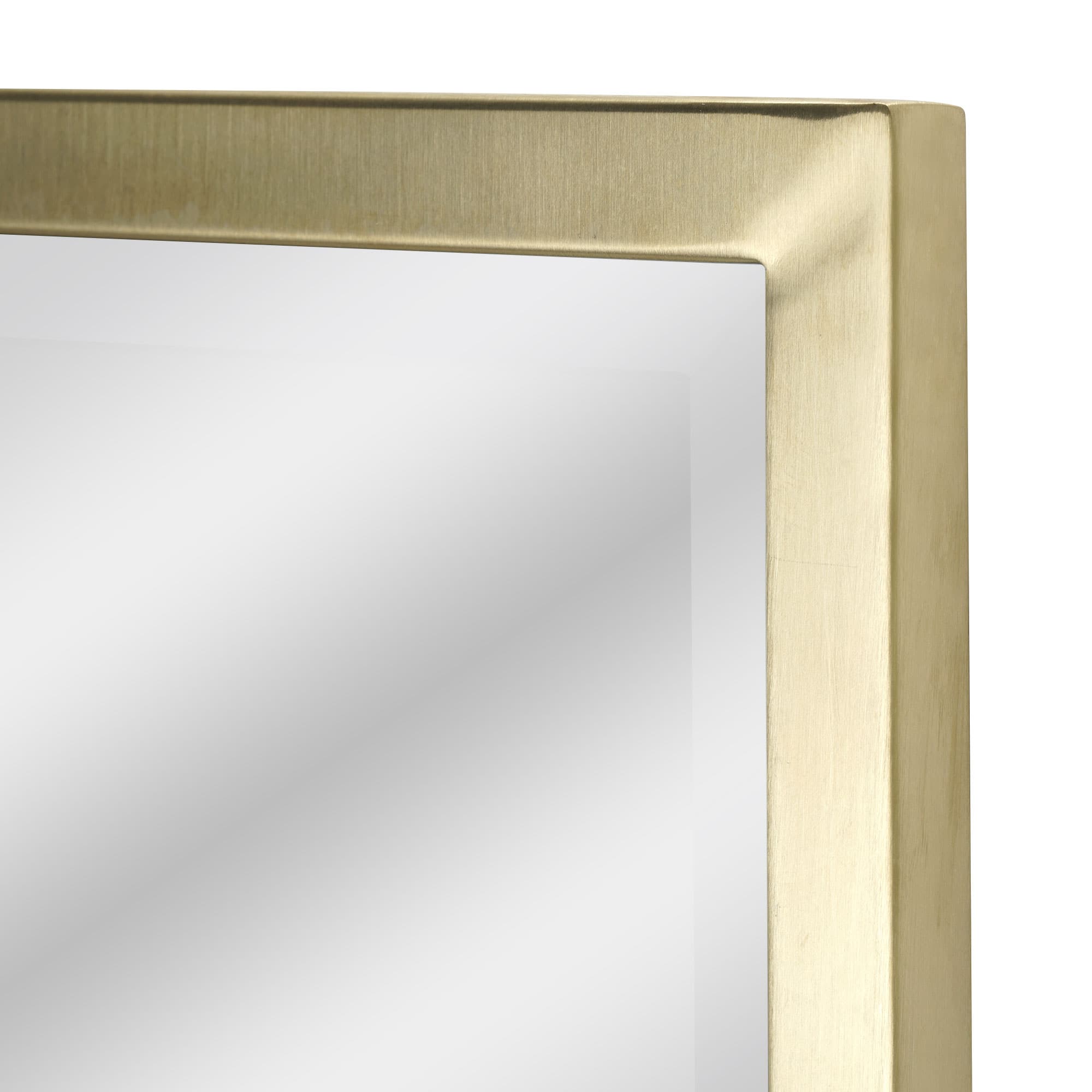 Head West Classic Gold Metal Framed Wall Mirror - 40" x 30"