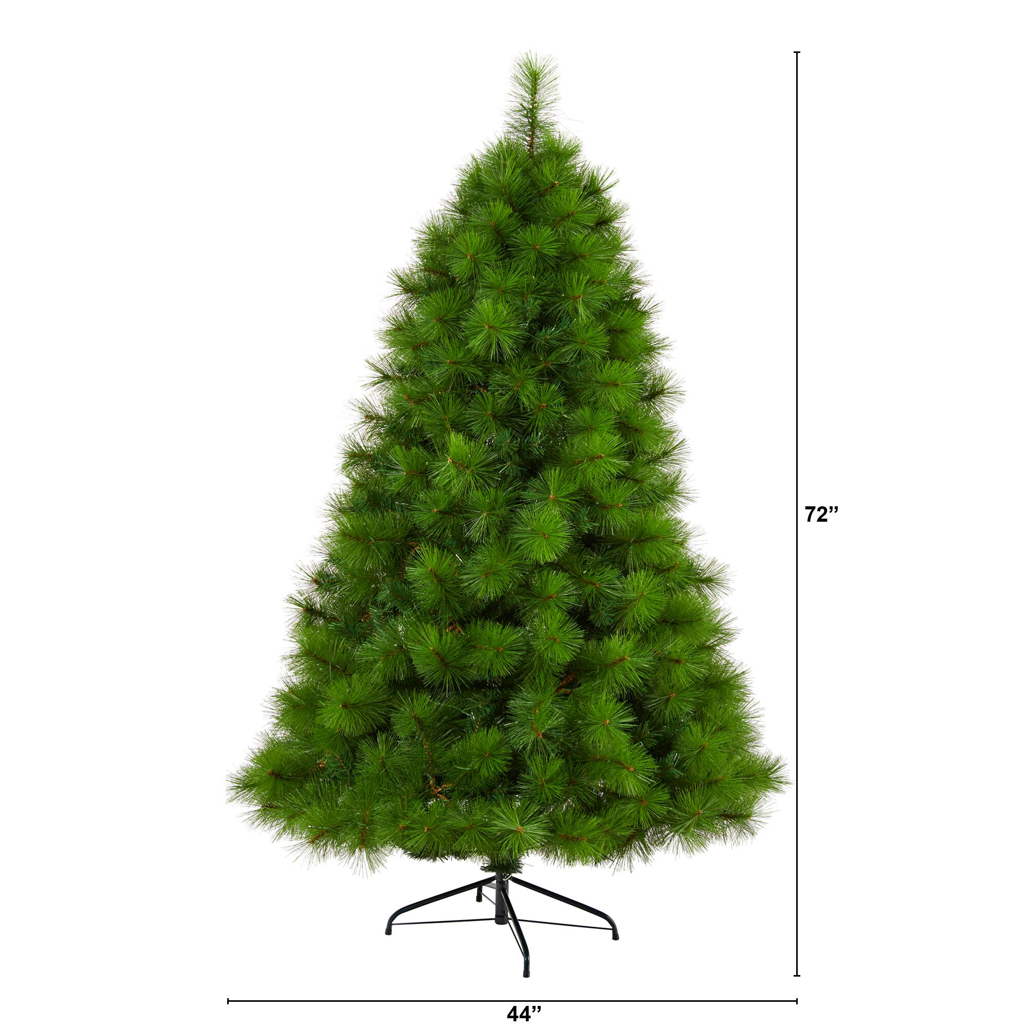 6ft. Pre-Lit Green Scotch Pine Artificial Christmas Tree with Clear LED Lights