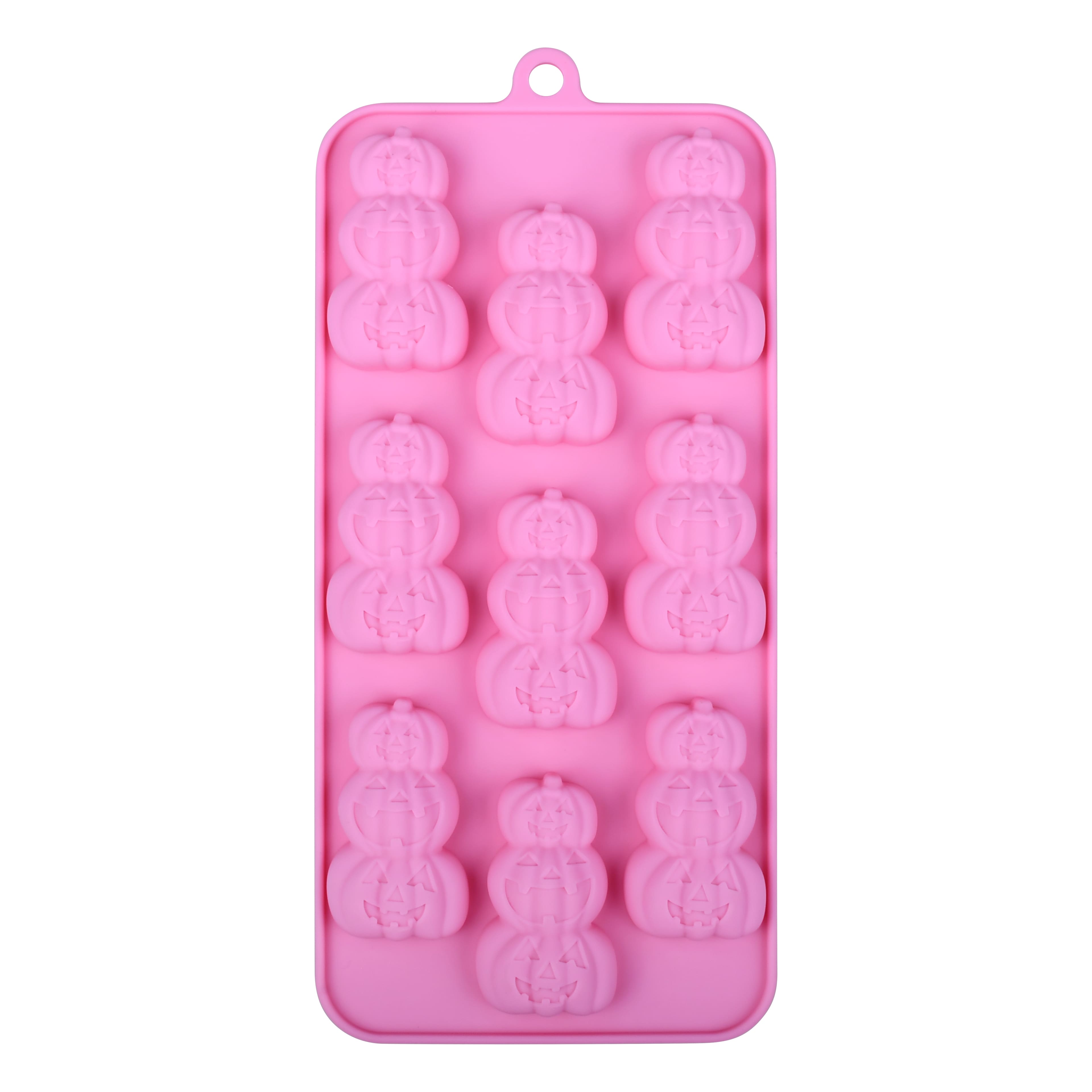 Stacked Jack-o&#x27;-Lanterns Silcone Candy Mold by Makery&#x2122;
