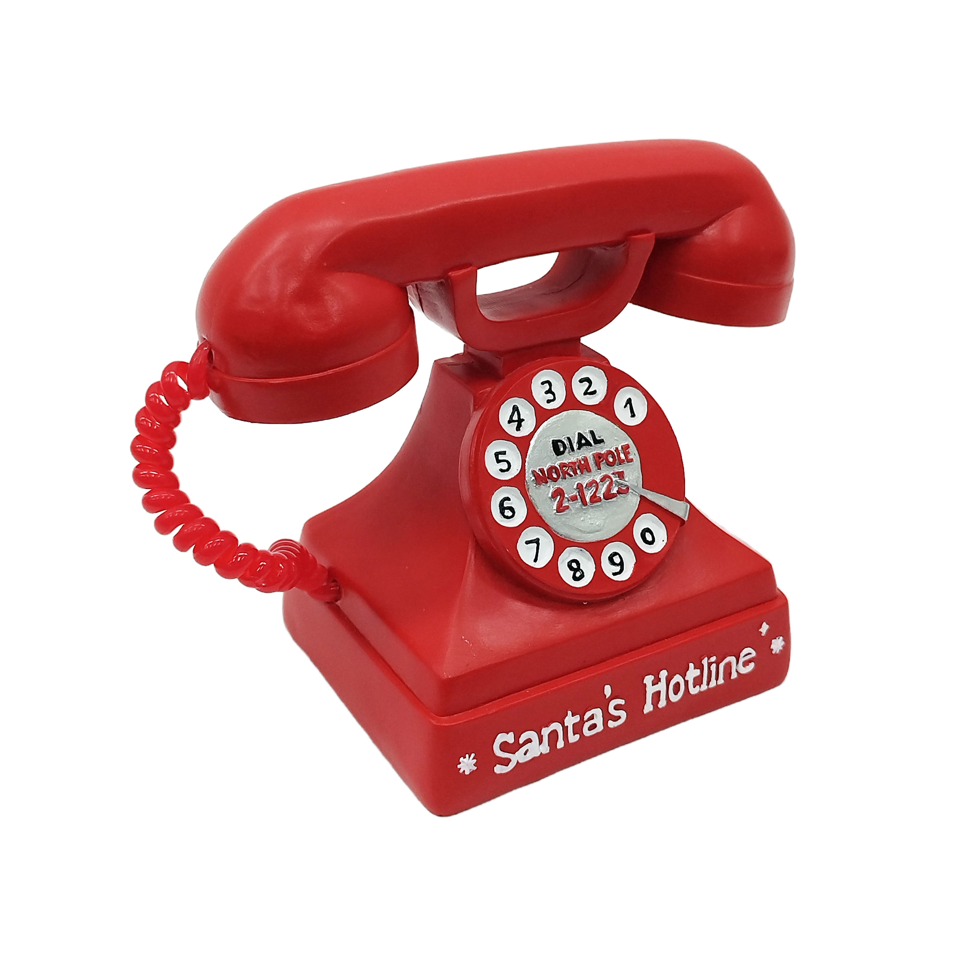6.5&#x22; Red Santa&#x27;s Hotline Phone Tabletop D&#xE9;cor by Ashland&#xAE;