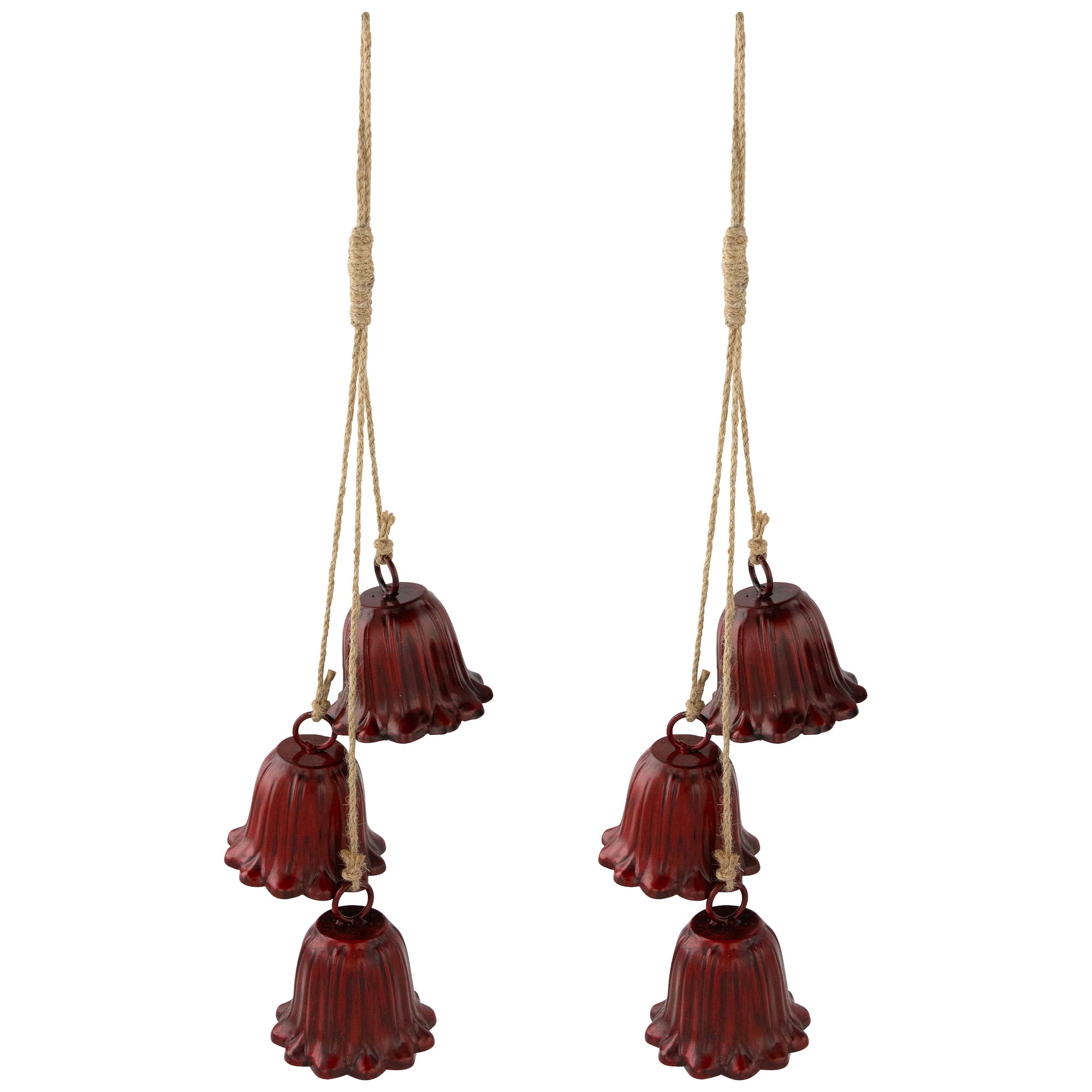 20" Fluted Bell Trio Christmas Decorations