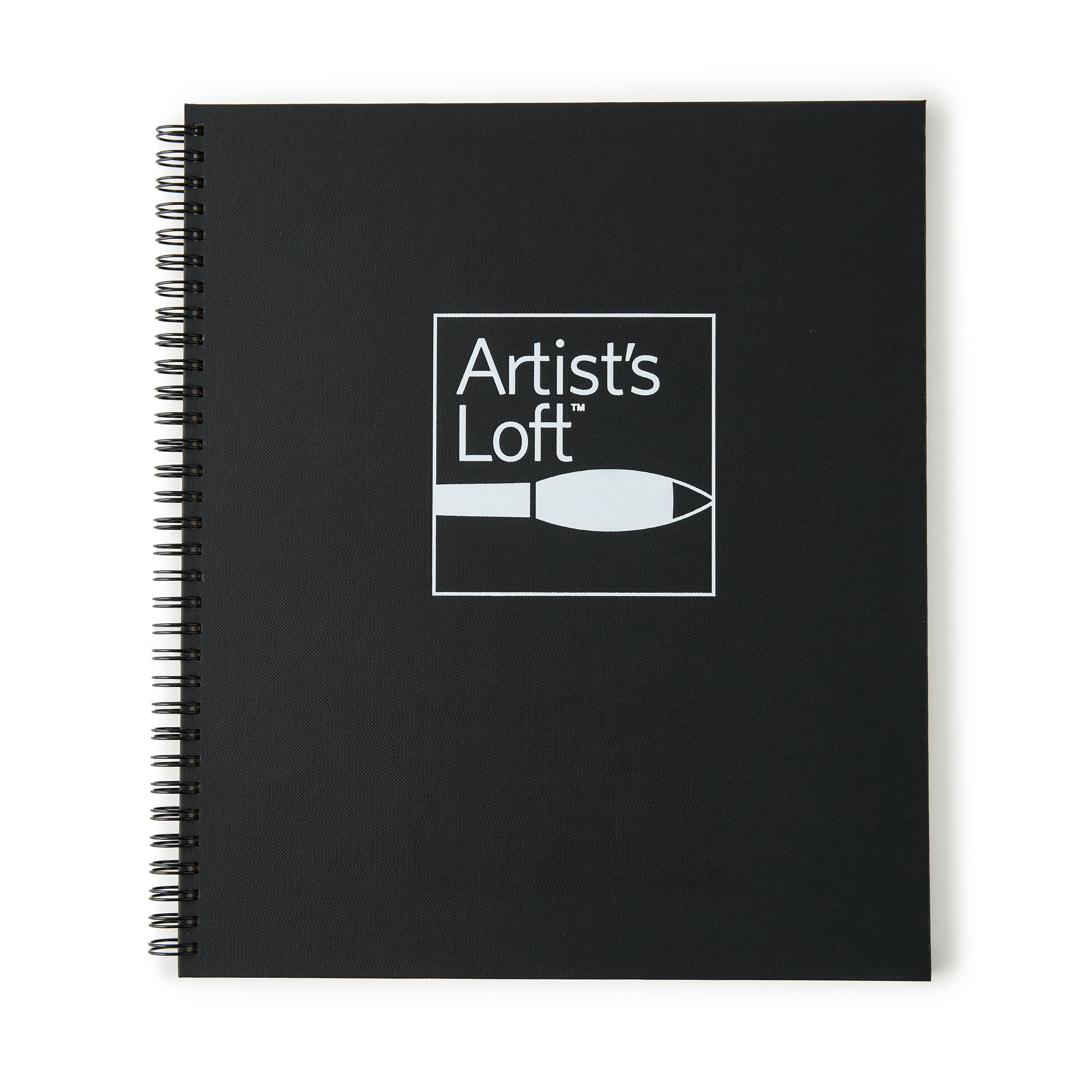 6 Pack: Black Hard Cover Drawing Pad by Artist&#x27;s Loft&#x2122;, 8.5&#x22; x 11&#x22;