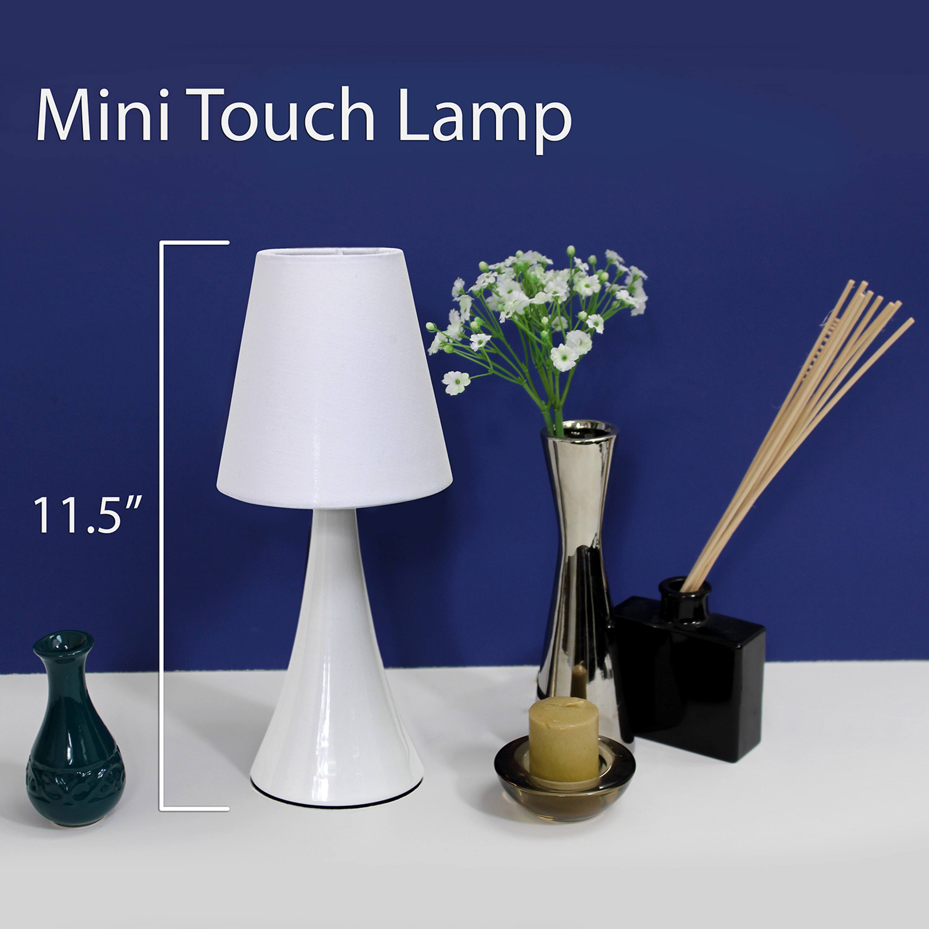 Simple Designs&#x2122; Valencia Colors 2-Pack Mini Touch Table Lamp Set