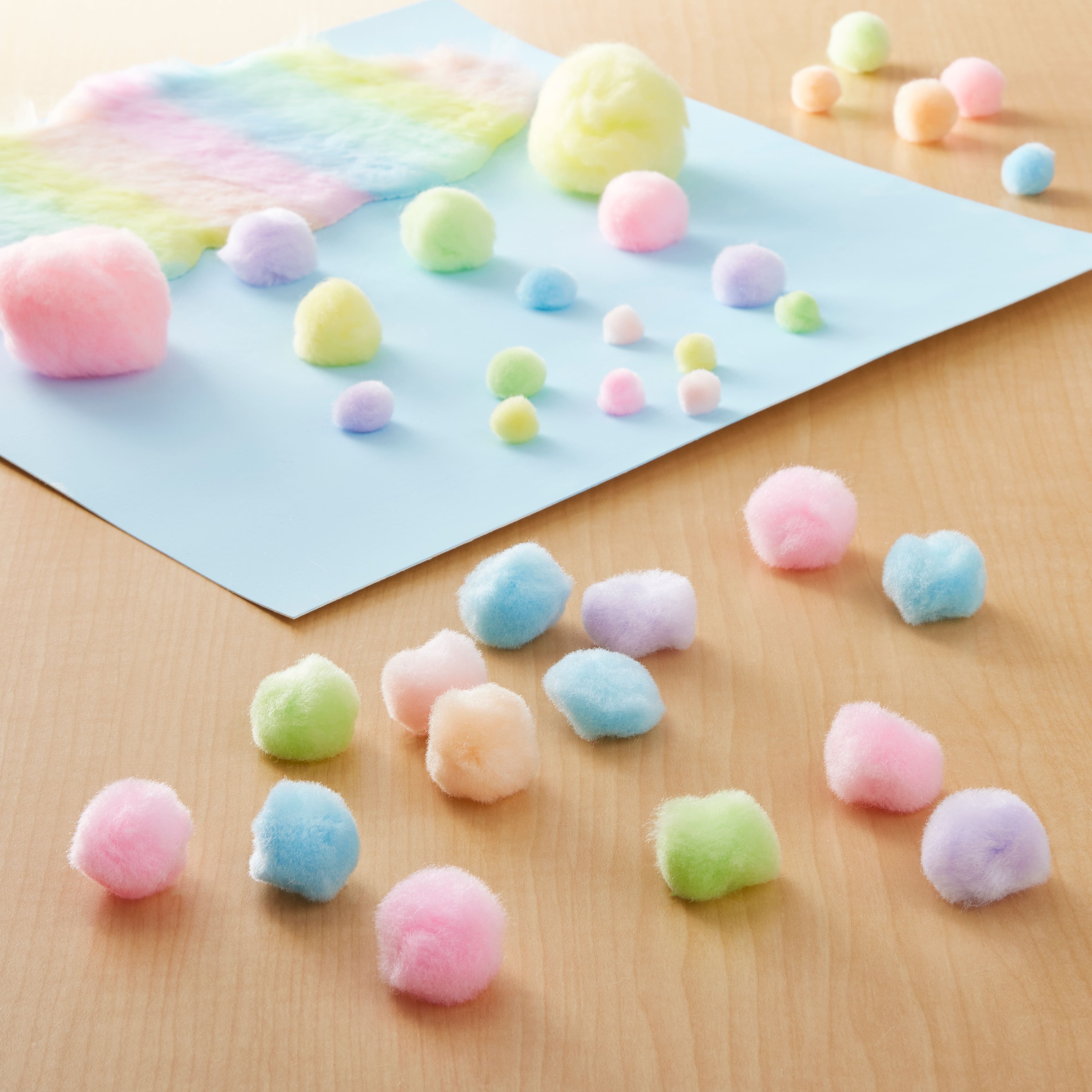 12 Packs: 80 ct. (960 total) 1&#x22; Pastel Pom Poms by Creatology&#x2122;