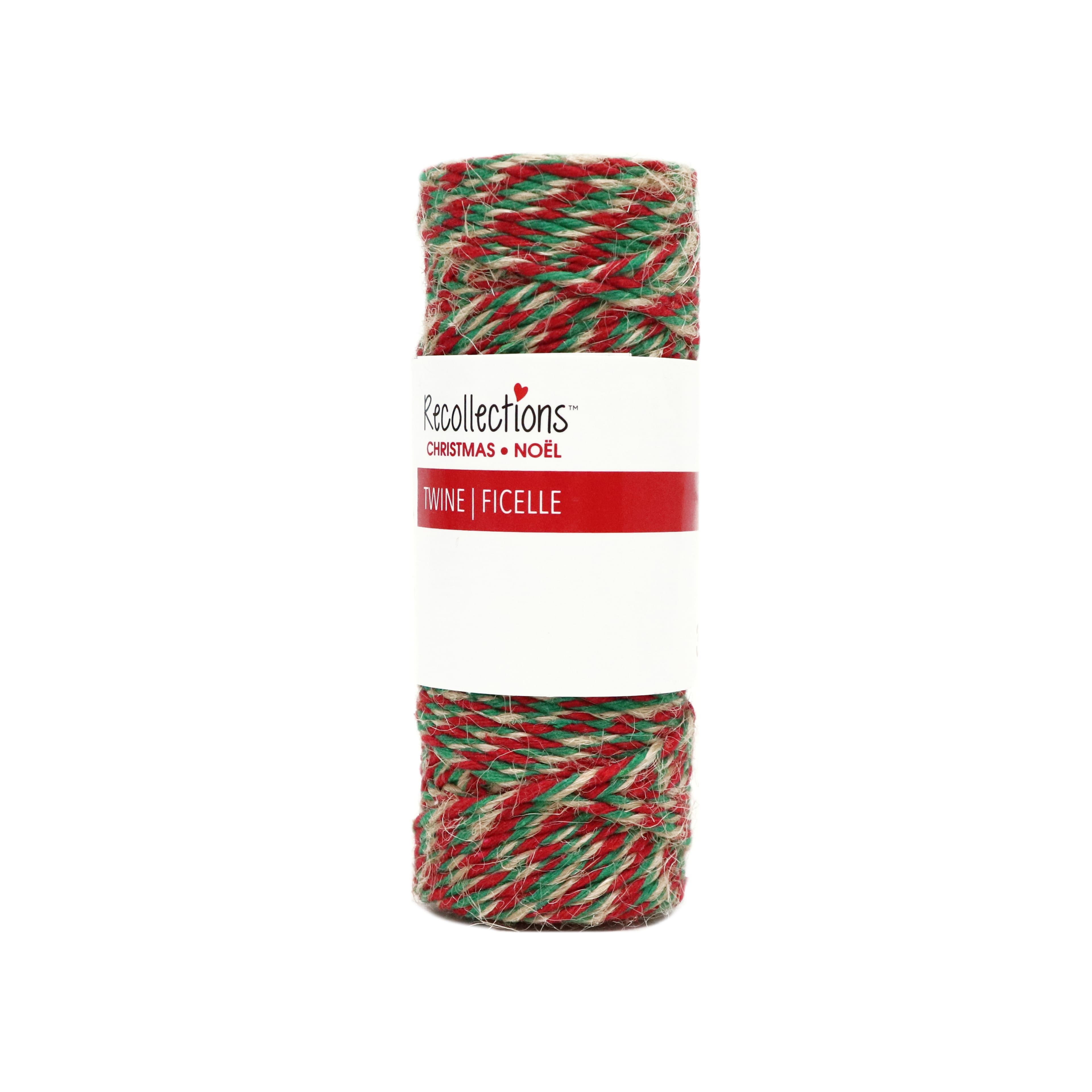 37yd. Red &#x26; Green Jute Twine by Recollections&#x2122;