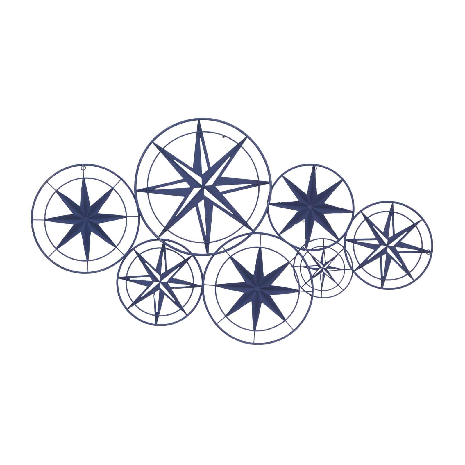 Blue Iron Contemporary Wall Decor, 26&#x22; x 48&#x22; x 1&#x22;
