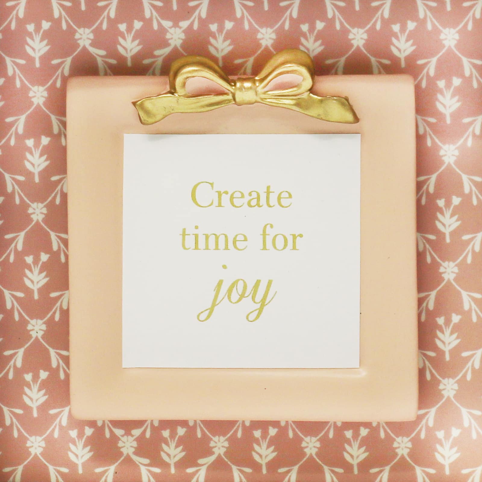 6&#x22; Time for Joy Framed Block Tabletop D&#xE9;cor by Ashland&#xAE;