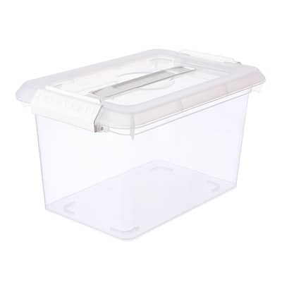 100 Qt. Linen Clothes Storage Bin with Lid in Light Gray (3-box