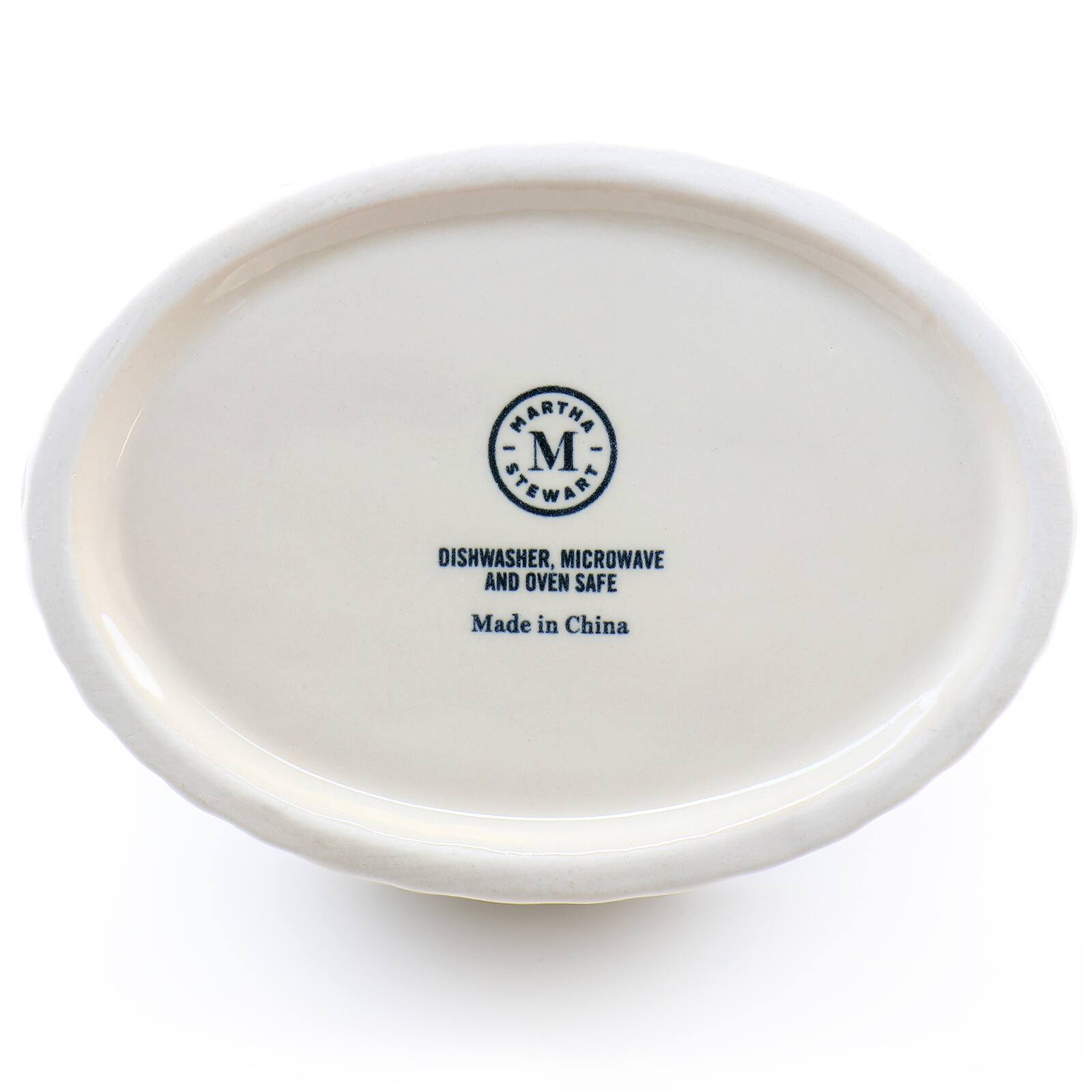 Martha Stewart 6&#x22; Cream Ceramic Rooster Baker