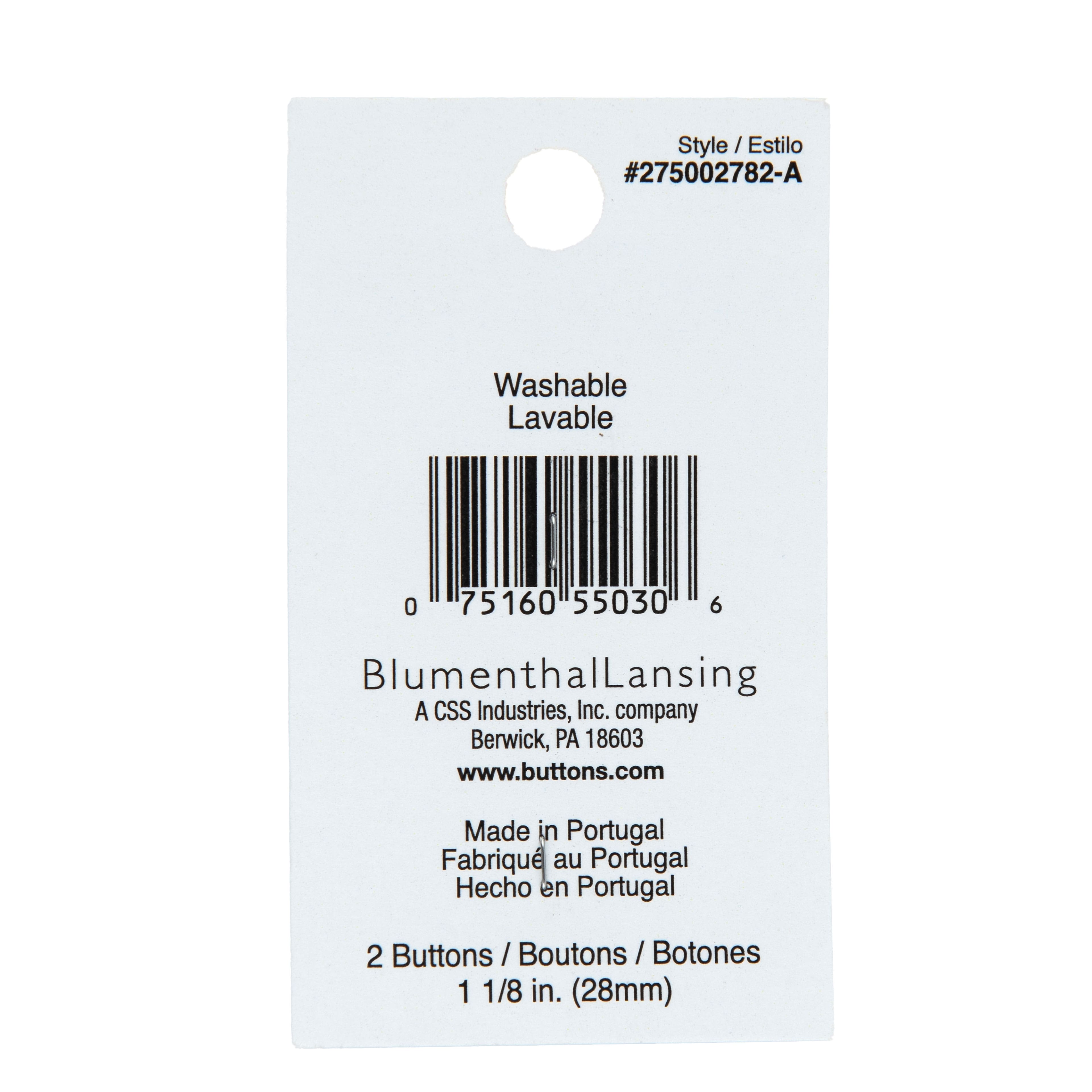 Organic Elements 1 1/8" Green Wood Buttons, 2ct.