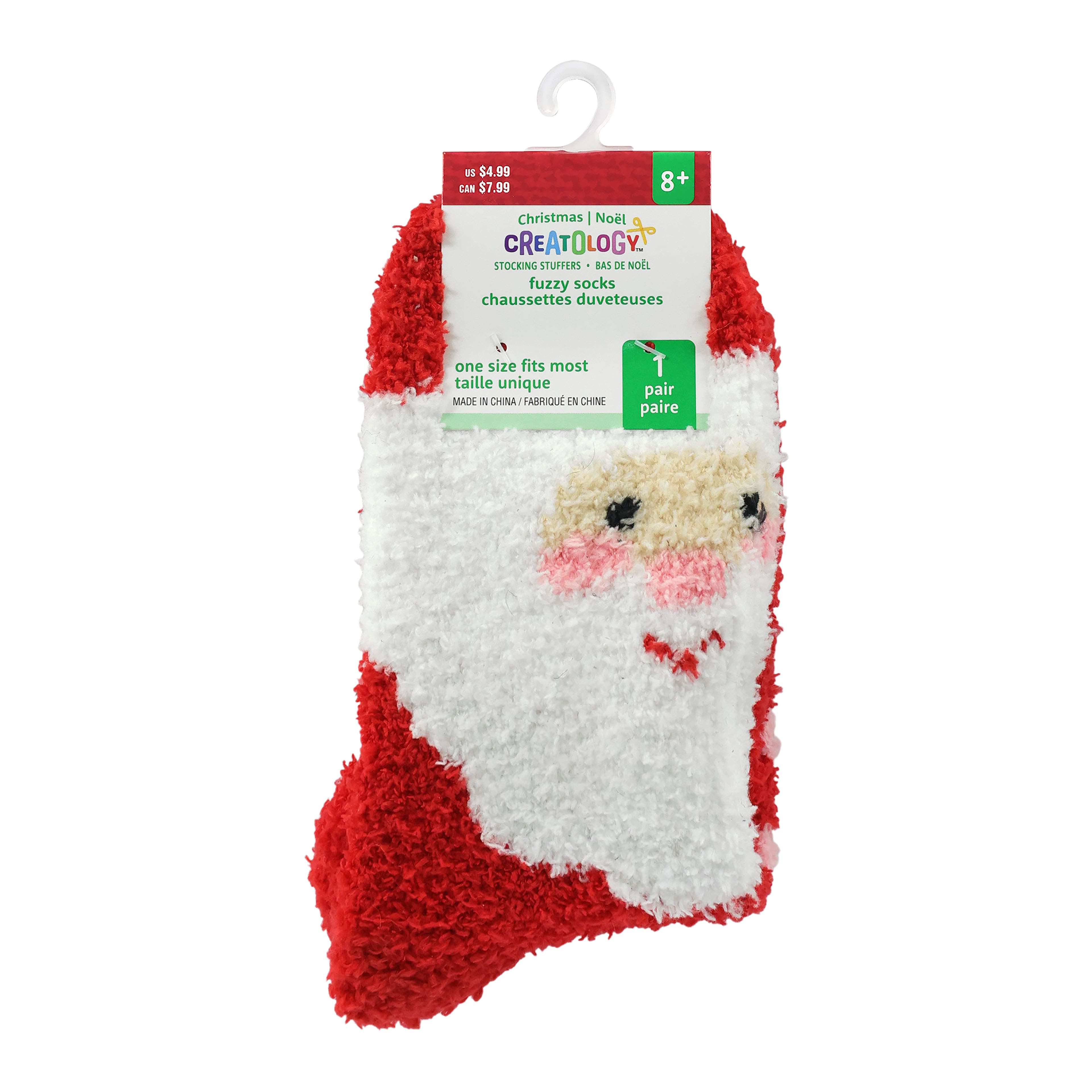 Santa Fuzzy Socks by Creatology&#x2122;