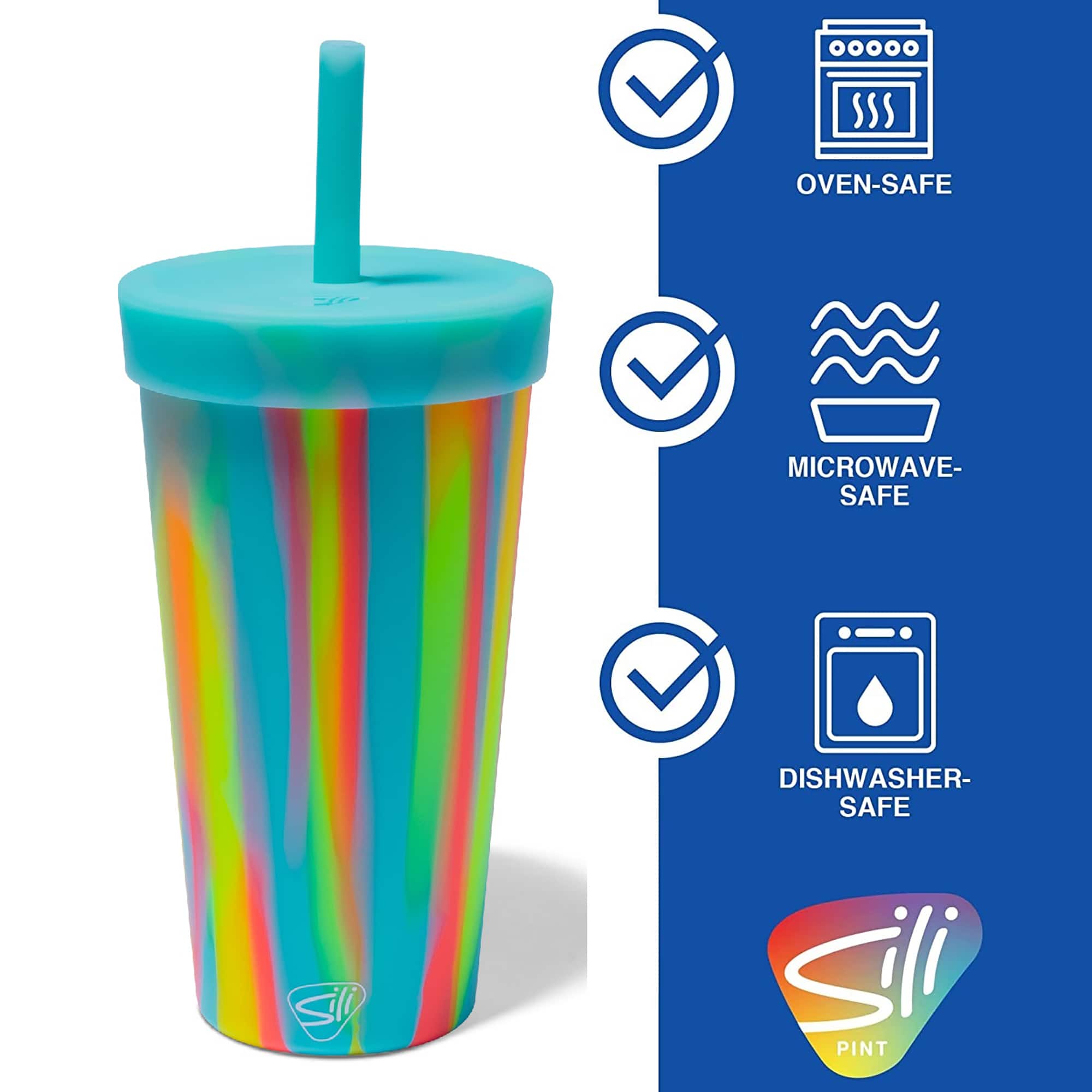 Silipint&#xAE; 22oz. Silicone Tumbler with Straw