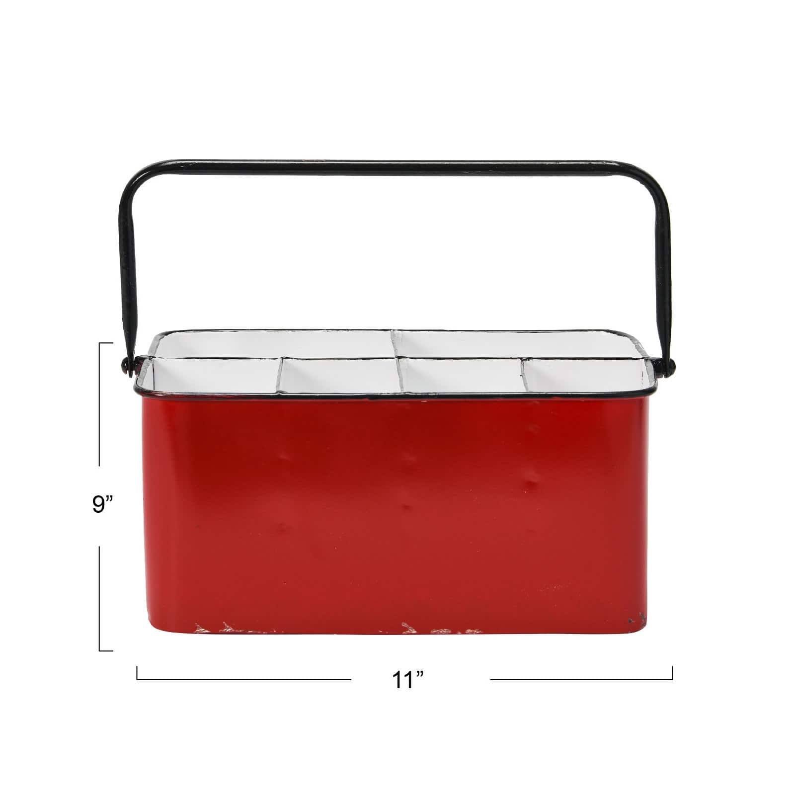 Hello Honey® 6-Compartment Metal Caddy with Handle