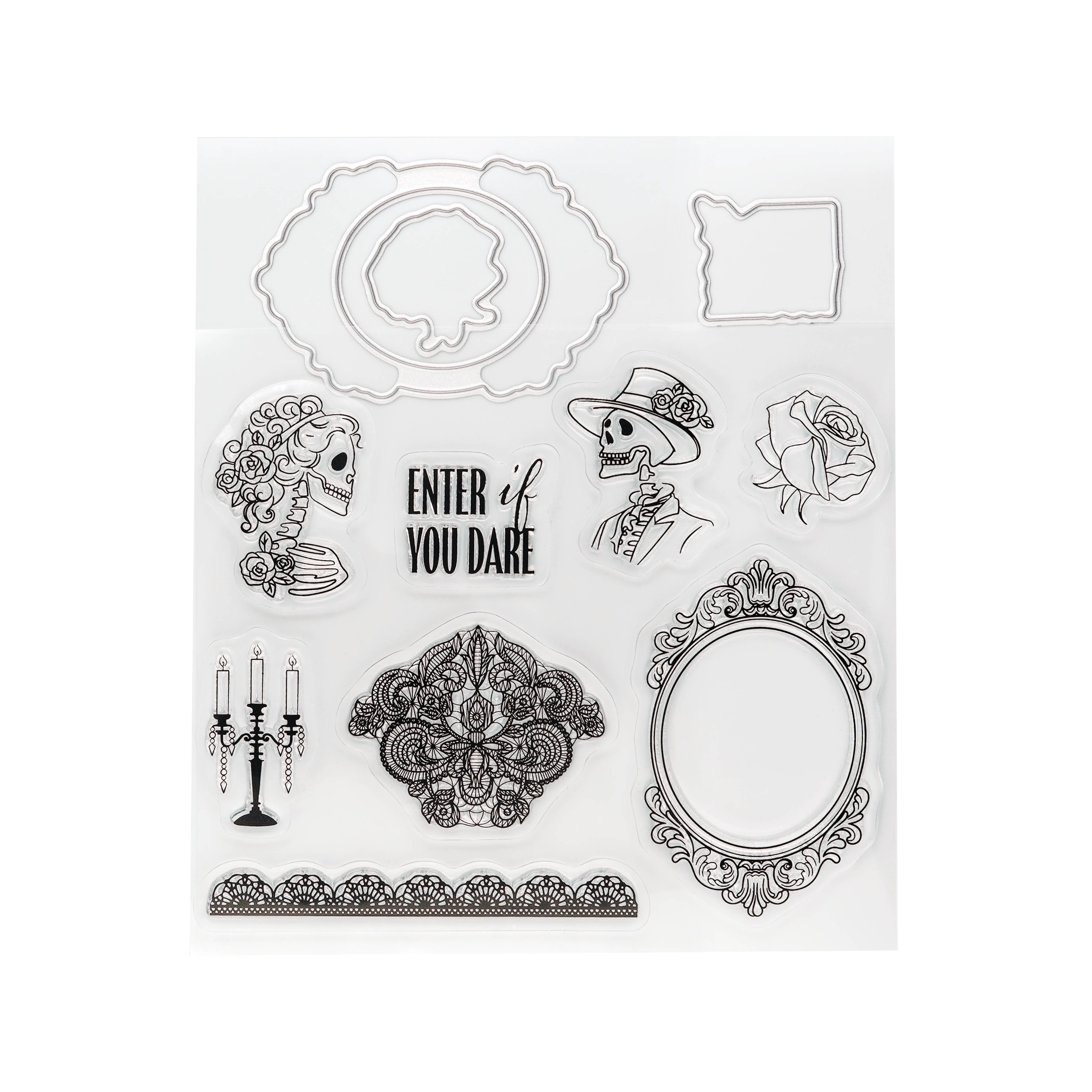 Dead Regency Clear Stamp &#x26; Metal Die Set by Recollections&#x2122;