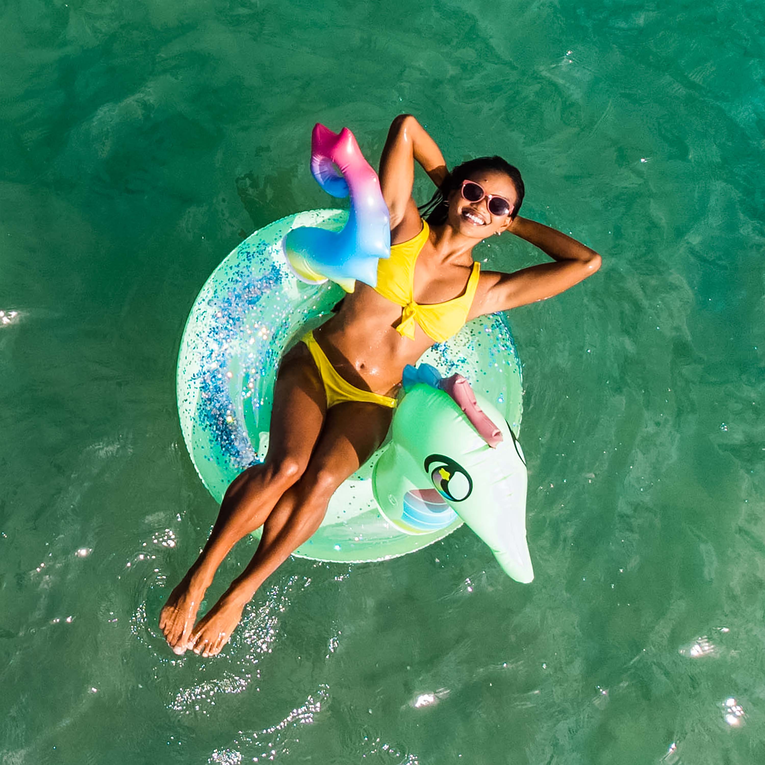 PoolCandy 40" Glitter Seahorse Pool Tube